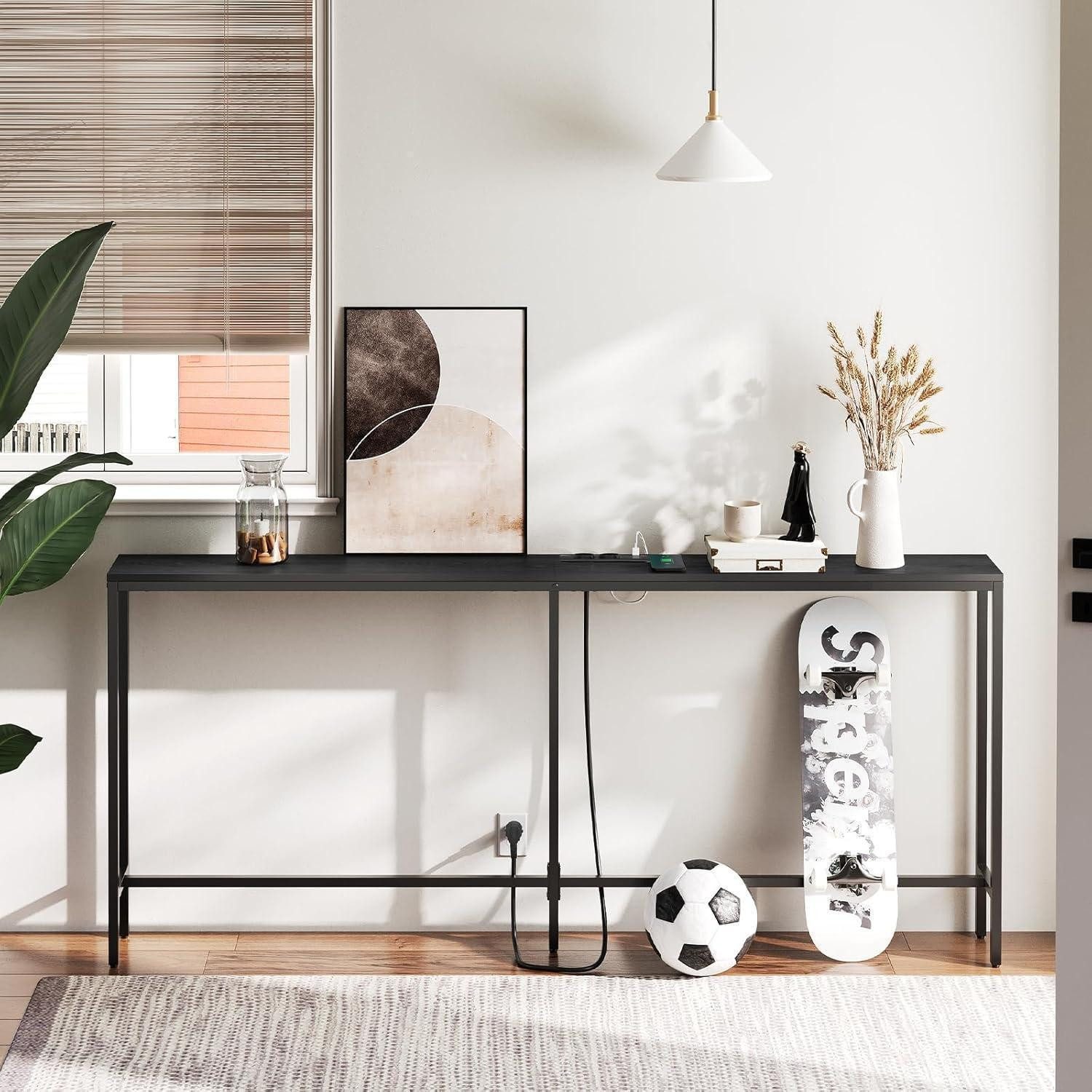 LuxusKollektion Konsolentisch Konsolentisch mit Ladestation USB-Anschlüssen günstig online kaufen