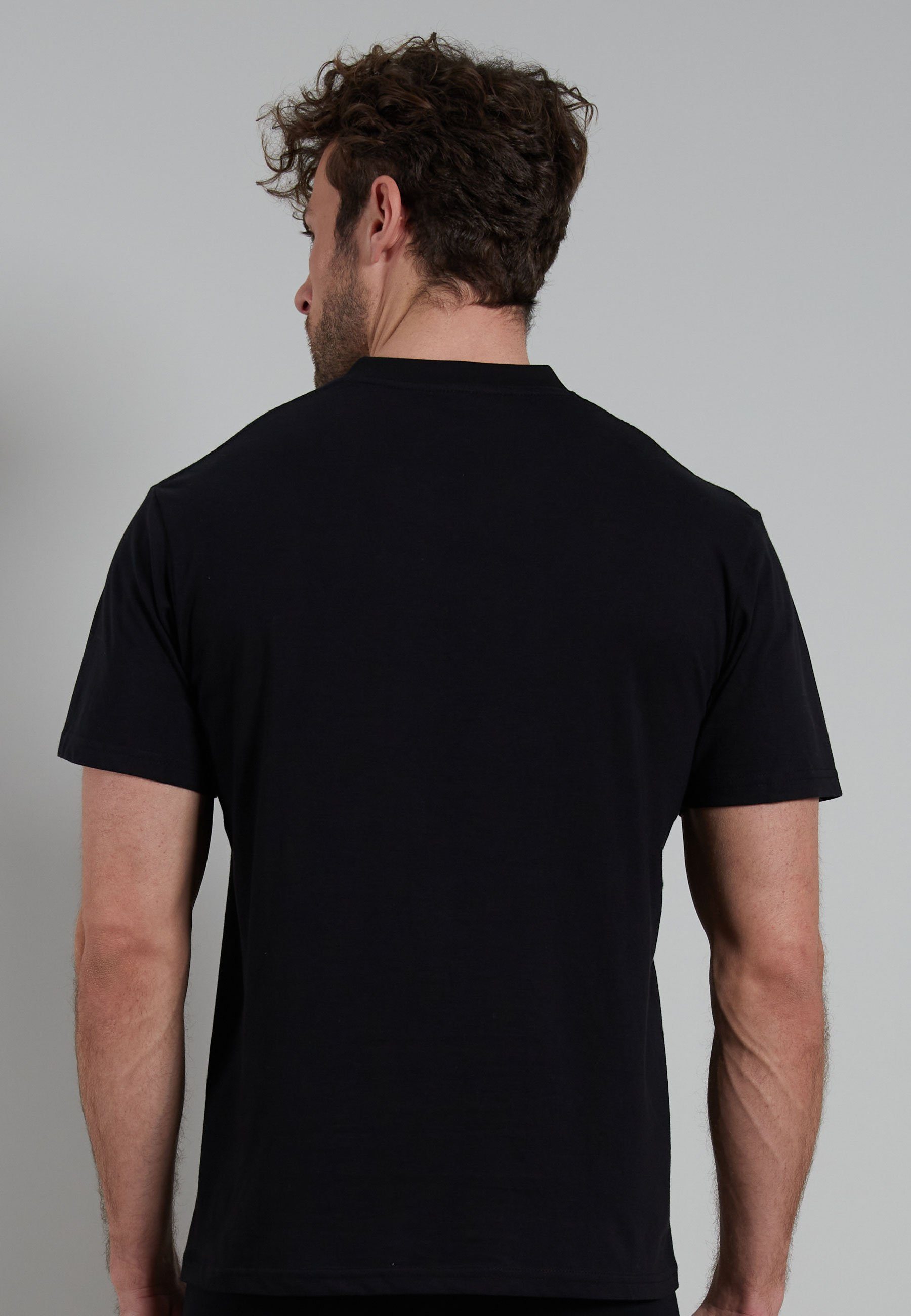 GÖTZBURG Unterziehshirt GÖTZBURG Herren Pack uni T-Shirt 2er schwarz (2-St) black