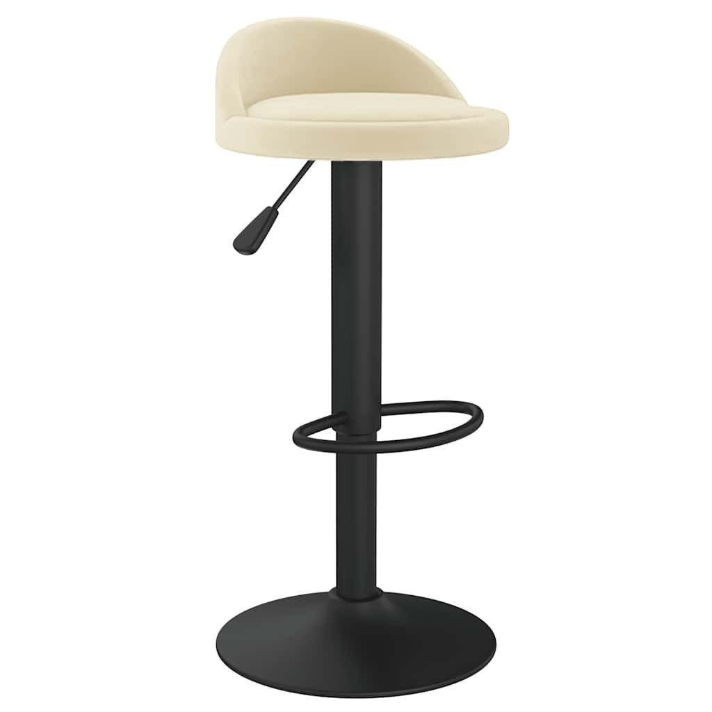 vidaXL Barhocker Barhocker Creme Samt (1 günstig online kaufen