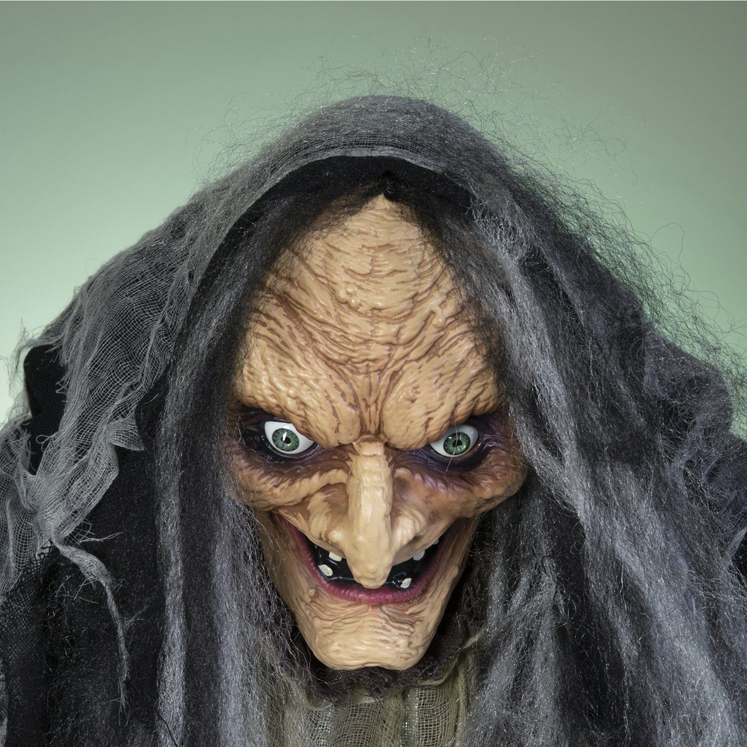 SATISFIRE Dekofigur Halloween Figur Hexe NAHEMA 160cm animiert mit Bewegung günstig online kaufen