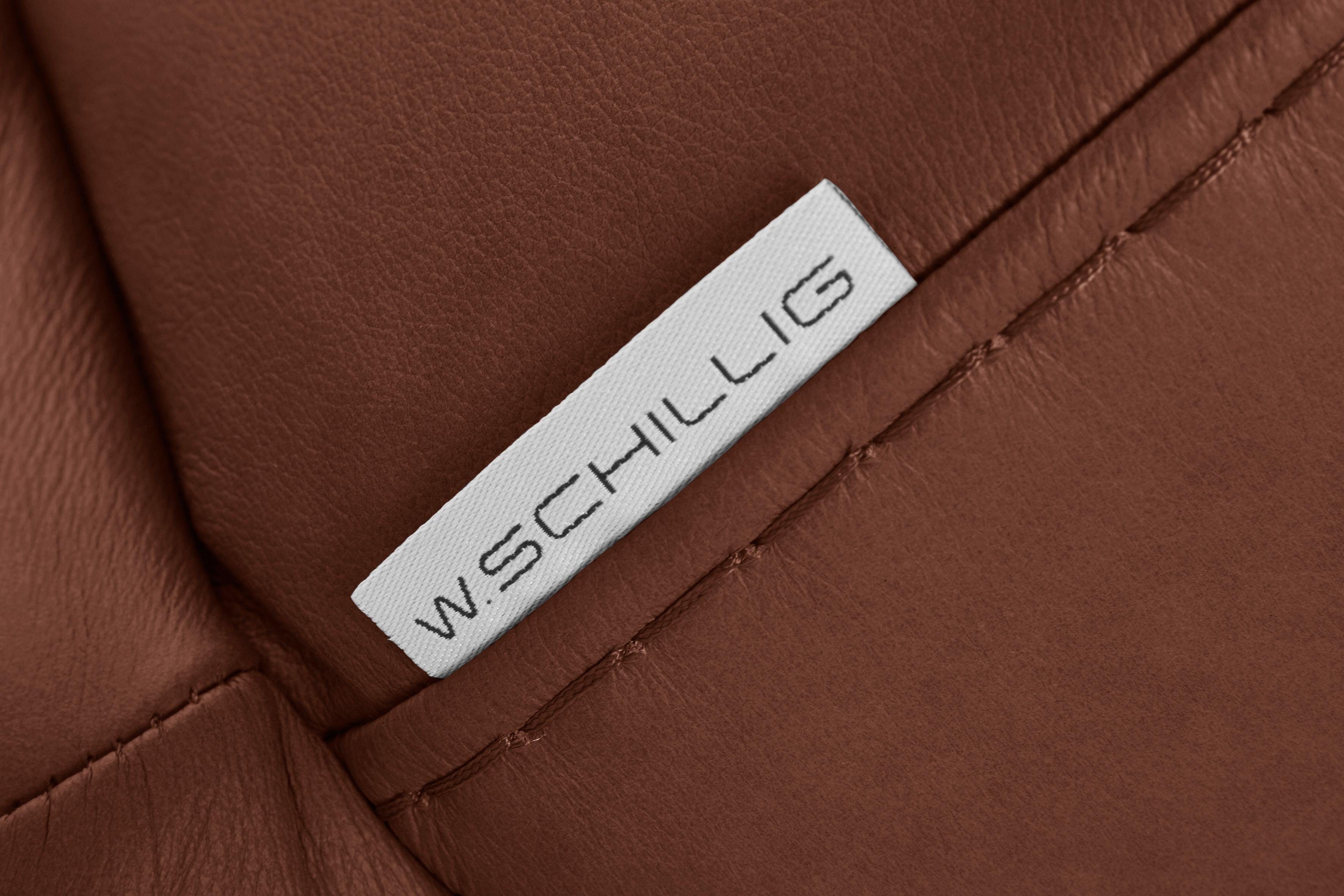 W.SCHILLIG 2,5-Sitzer montanaa, in pulverbeschichtet, Breite mit Bronze Metallkufen 212 cm