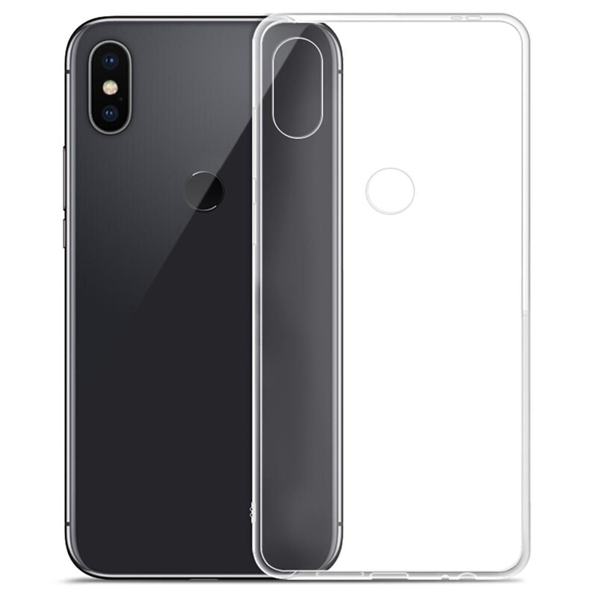 CoverKingz Handyhülle Xiaomi Mi 8 Handy Hülle Silikon Case Cover Schutzhülle transparent