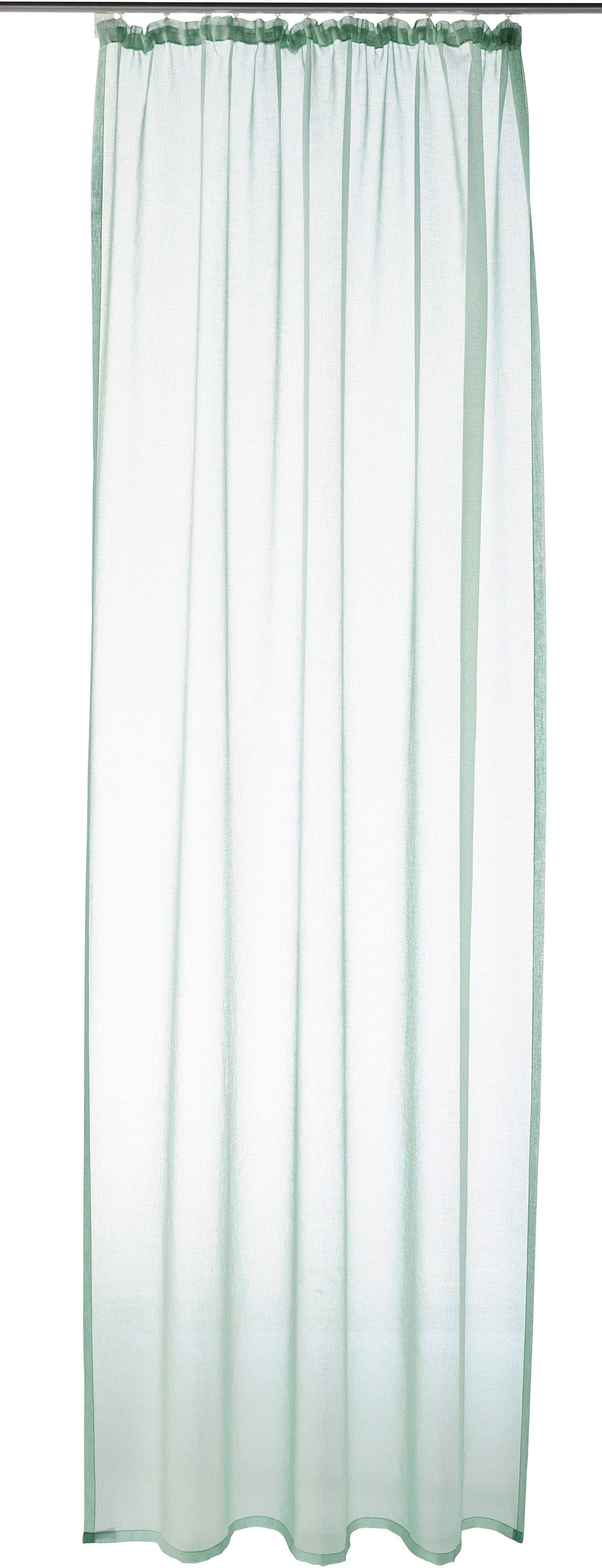 my home Gardine TENDER (1 St), Kräuselband, halbtransparent, Leinen Optik m günstig online kaufen