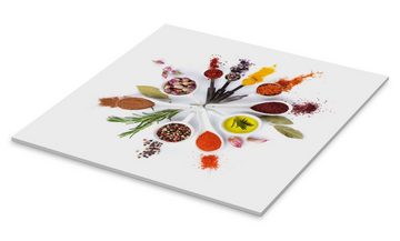Posterlounge Acrylglasbild Editors Choice, Gewürze- und Kräuteruhr, Küche Fotografie