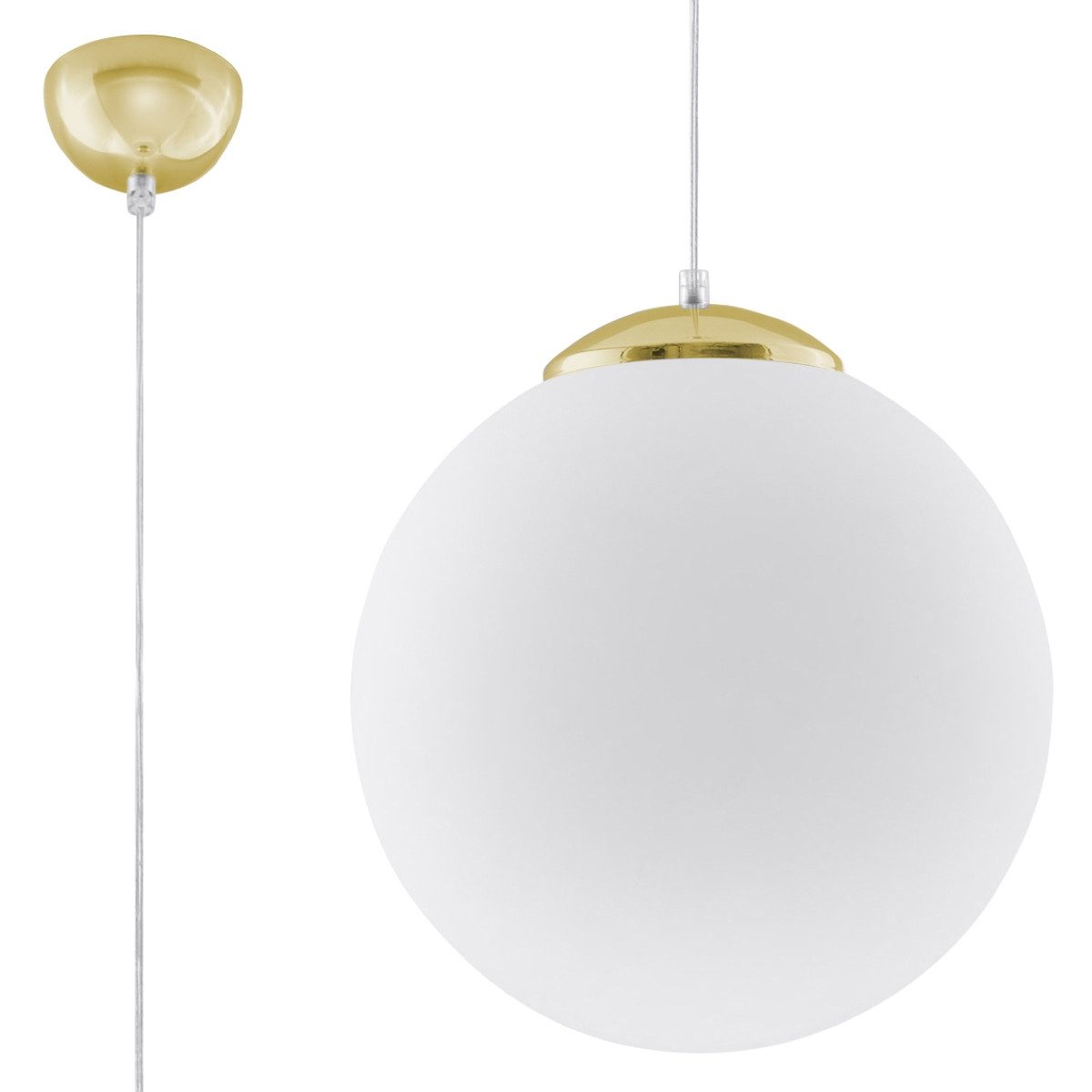 SOLLUX lighting Hängeleuchte Hängeleuchte Ugo 30 Gold, Nicht enthalten
