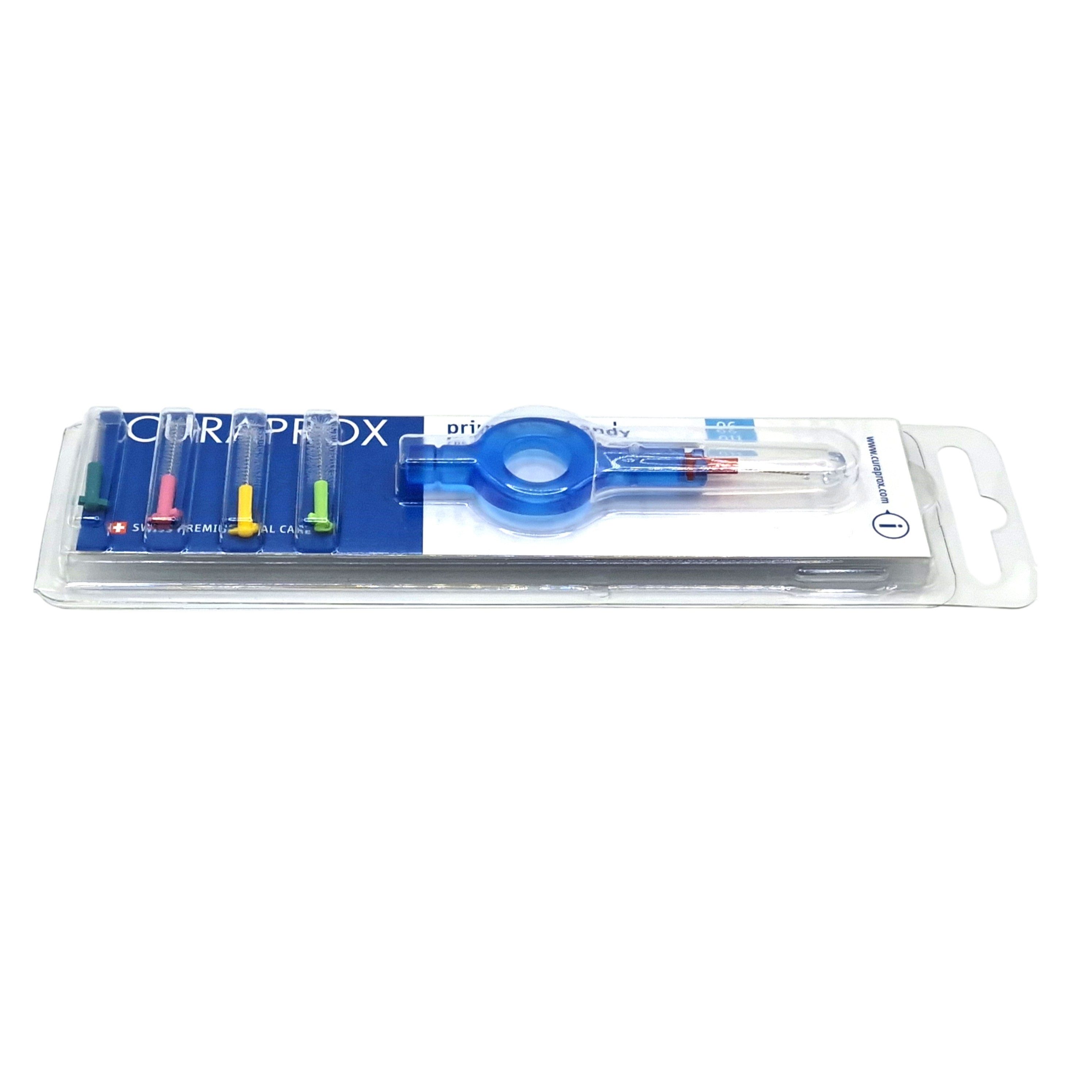 CURAPROX Interdentalbürsten Curaprox Prime Plus Handy Holder 409 mit CPS Bürsten 0,6mm bis 5,0mm.