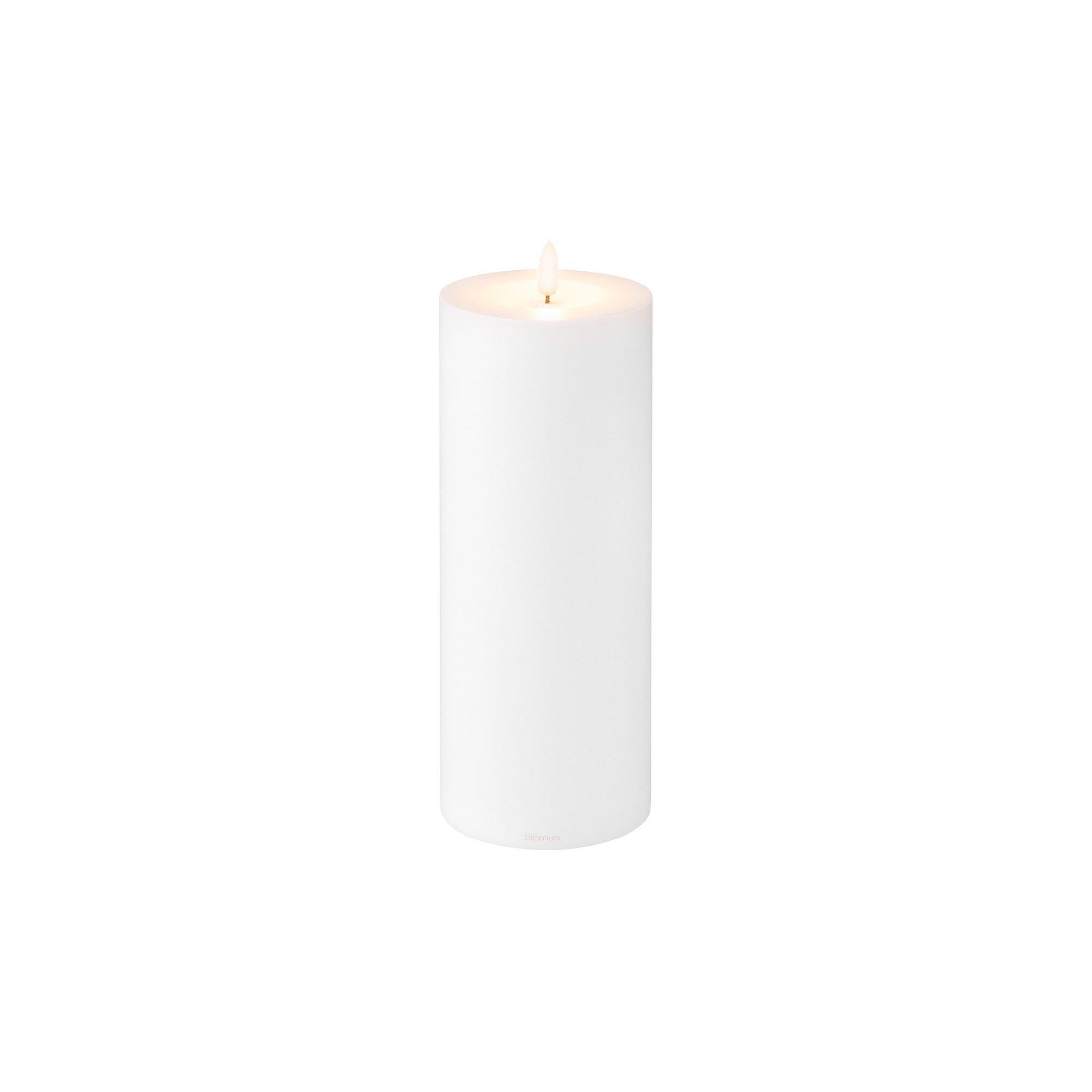 blomus LED-Kerze -NOCA- Stumpenkerze, flammenlose Kerze: Indoor & Outdoor (1-tlg), beruhigender Kerzenschein, In- und Outdoor, Steuerbar
