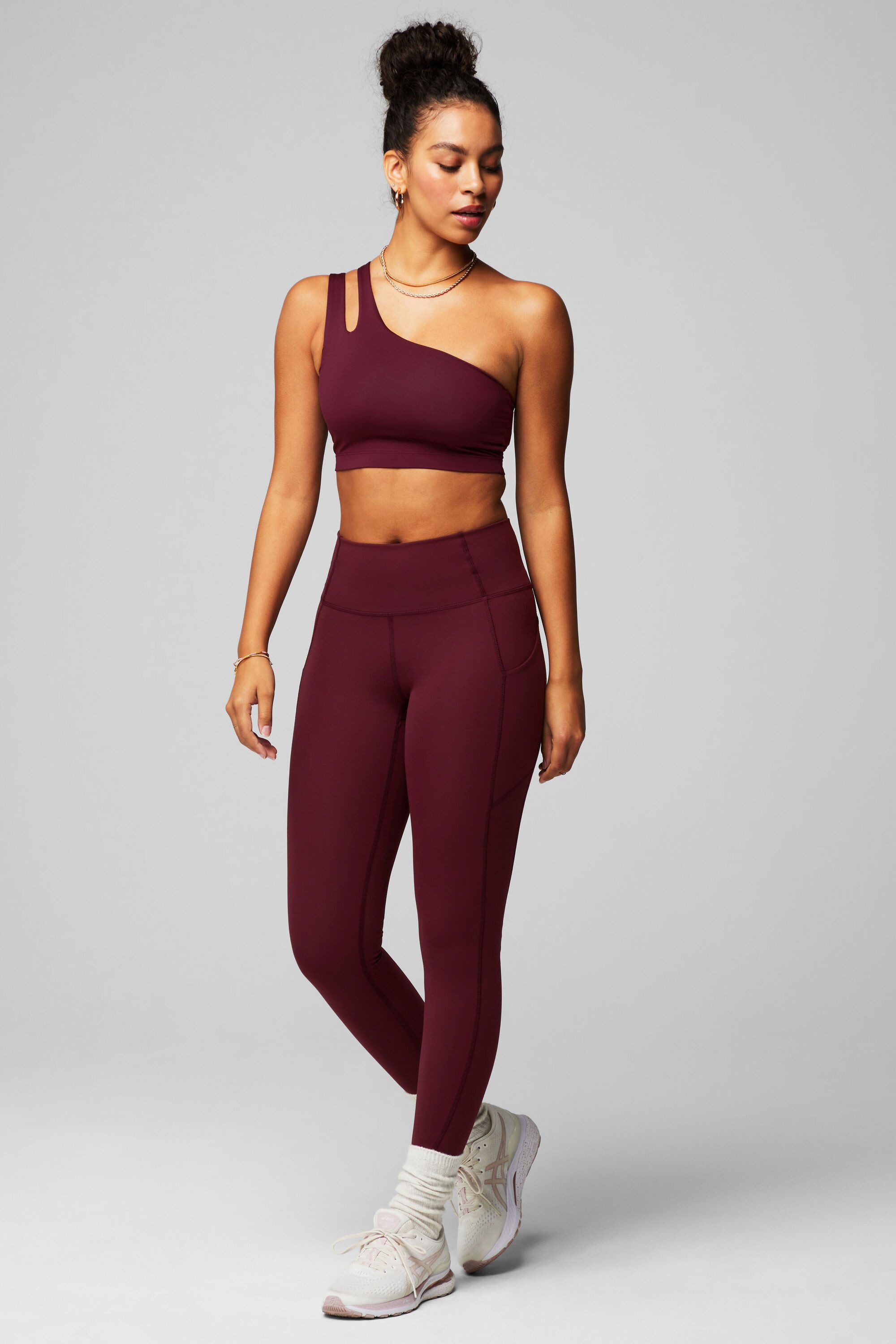 Fabletics Leggings Oasis PureLuxe High-Waisted aus blickdichtem Stoff und mit mittlerer Kompression