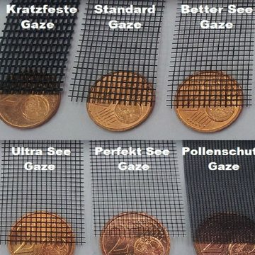 FlyEx Fliegengitter-Gewebe Insektenschutz Netz Meterware Standard schwarz, (zugeschnitten, Meterware), Meterware, Breite wählbar
