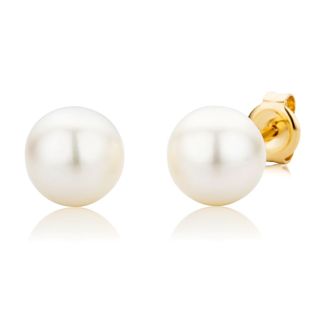 Miore Perlenohrringe MG9063E (inkl. Schmuckbox), für Damen in Gelbgold - Oh günstig online kaufen