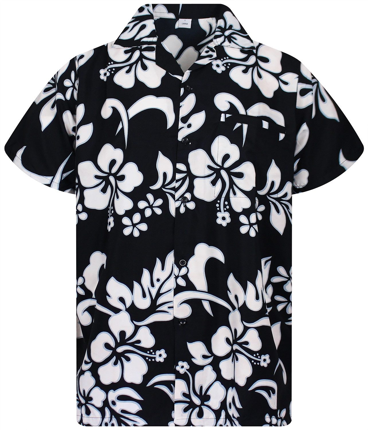 King Kameha Hawaiihemd Hibiscus Funky Hawaii-Hemd Herren Kurzarm Front-Tasc günstig online kaufen