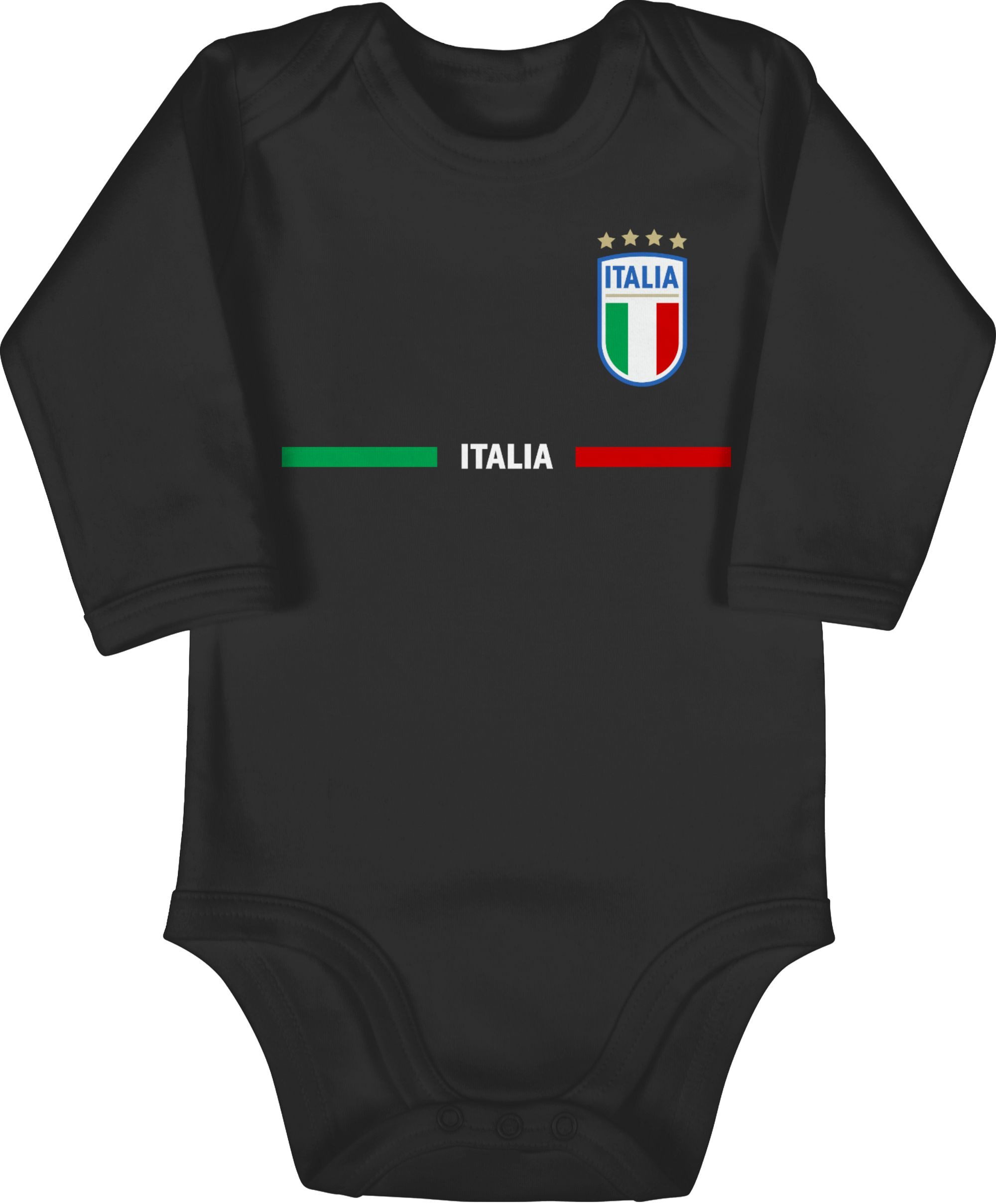 Shirtbody Italien Trikot Wappen, Italia mit Stolz, Italienisches Fan-Motiv