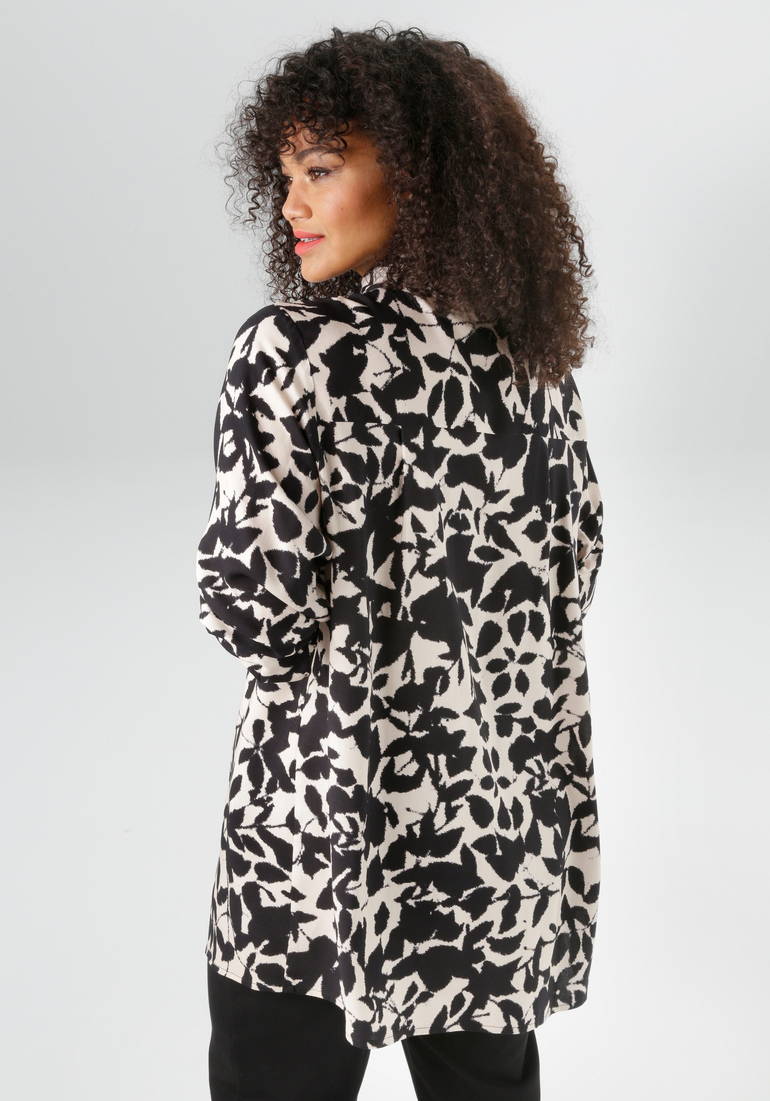 Aniston PLUS Hemdbluse aus weichfließender Viskose günstig online kaufen