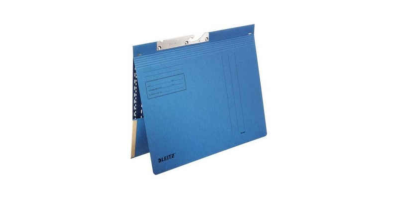 LEITZ Hängeregistereinsatz »Pendelhefter DIN A4 250g/m² kaufmännische Heftung mit Organisationsaufdruck Manilakarton recycelt blau«