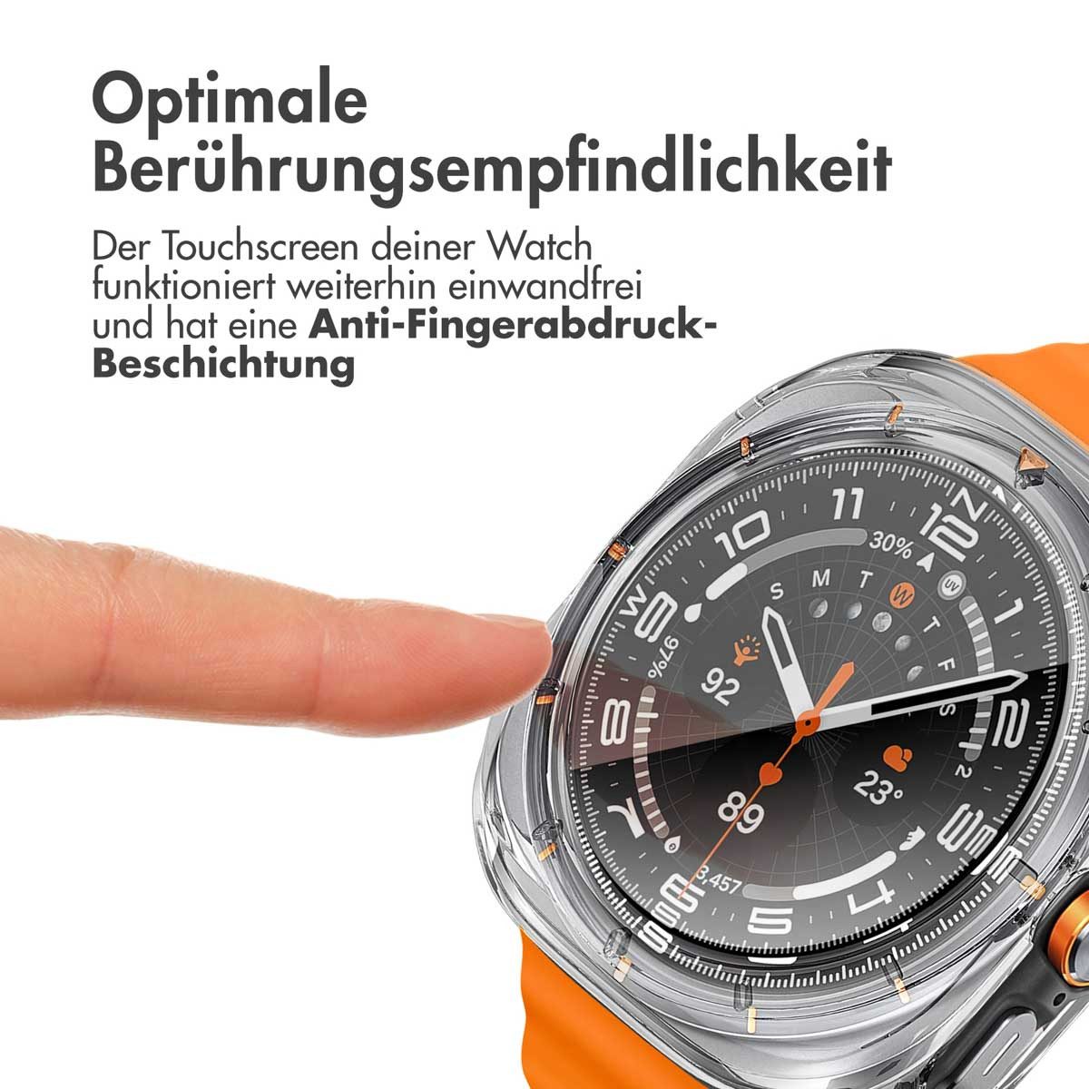 imoshion Displayschutzfolie imoshion Full Cover Hard Case Samsung Galaxy Watch Ultra (2024/2025) -, 1 Stück – Bild 3 von 5