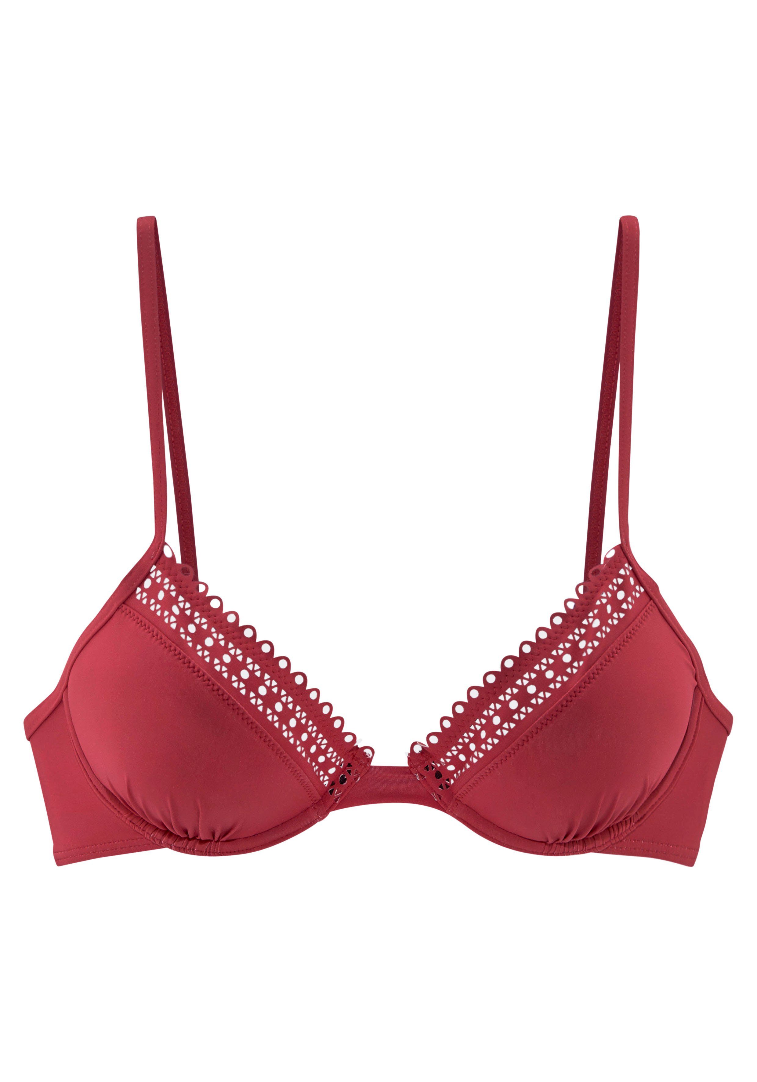 s.Oliver Bügel-Bikini-Top Aiko, mit Häkeloptik günstig online kaufen