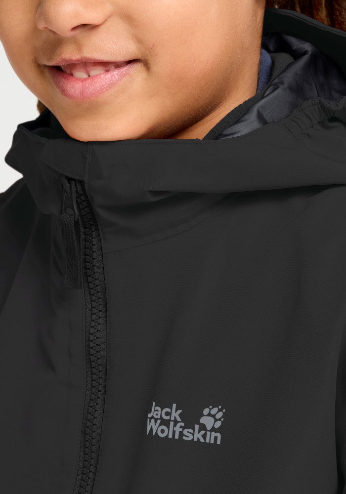 Jack Wolfskin 3-in-1-Funktionsjacke ICELAND 3IN1 JKT K Langarm-Design, aus Polyester, in Größen von 104 bis 176 – Bild 5 von 5