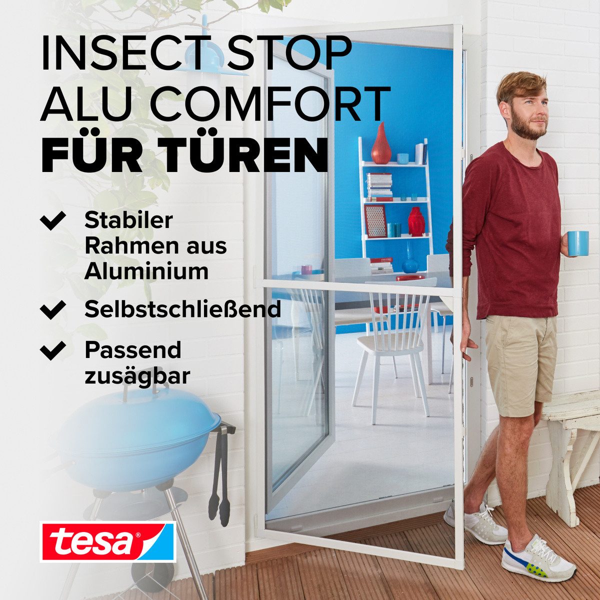 tesa Insektenschutz-Tür Insect Stop ALU Comfort günstig online kaufen
