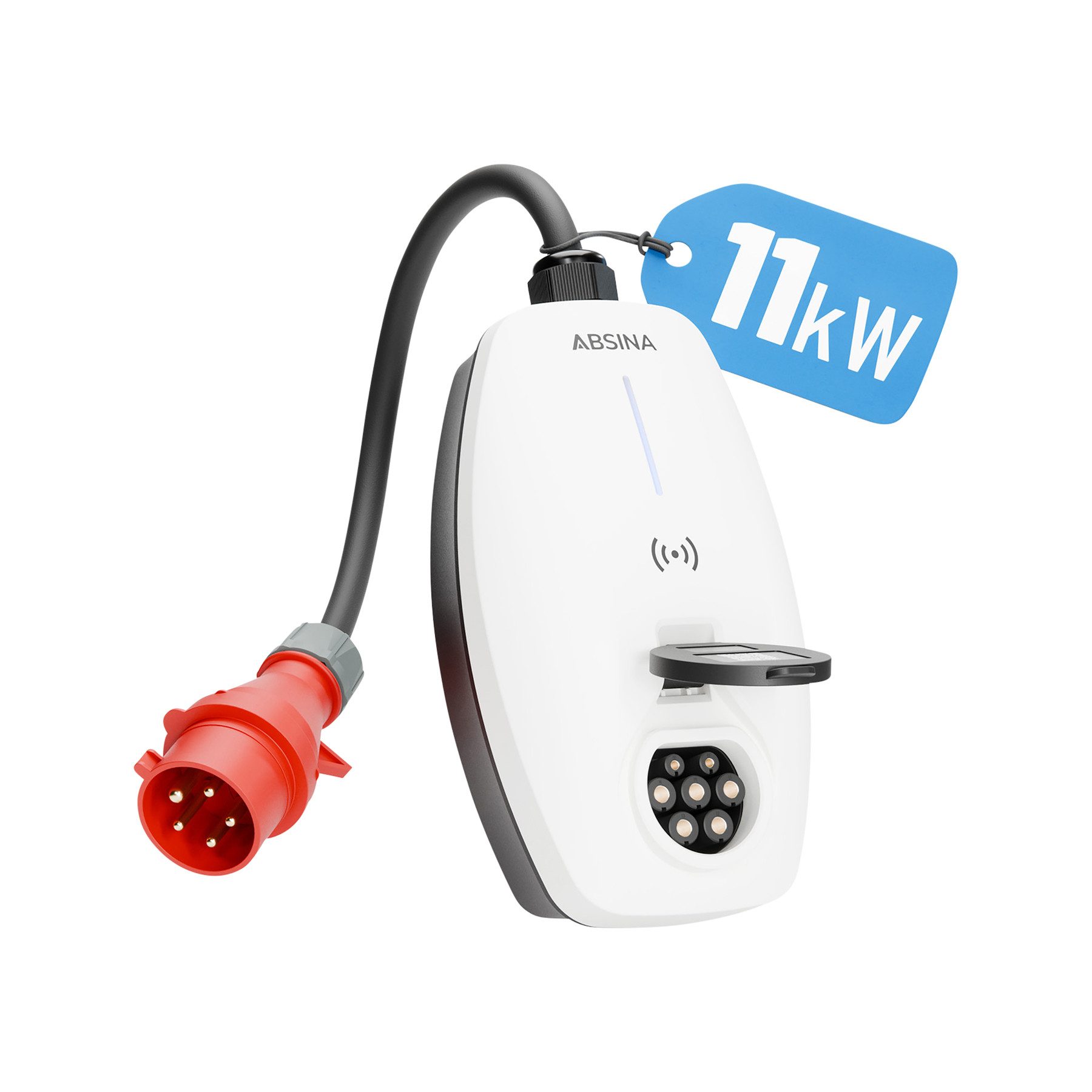 ABSINA Wallbox, Mode 3, 16 A, 11 kW, CEE Batterie