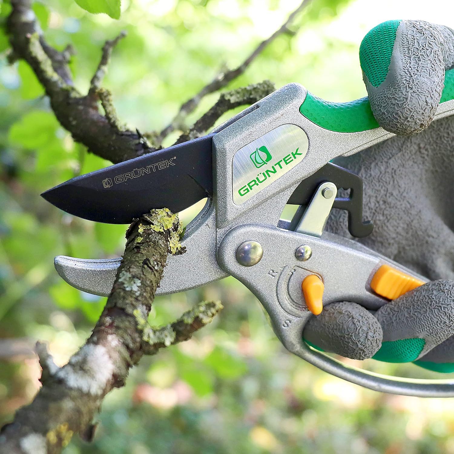 GRÜNTEK Heckenschere Gartenschere KAKADU, Schnittstärke bis 24 mm