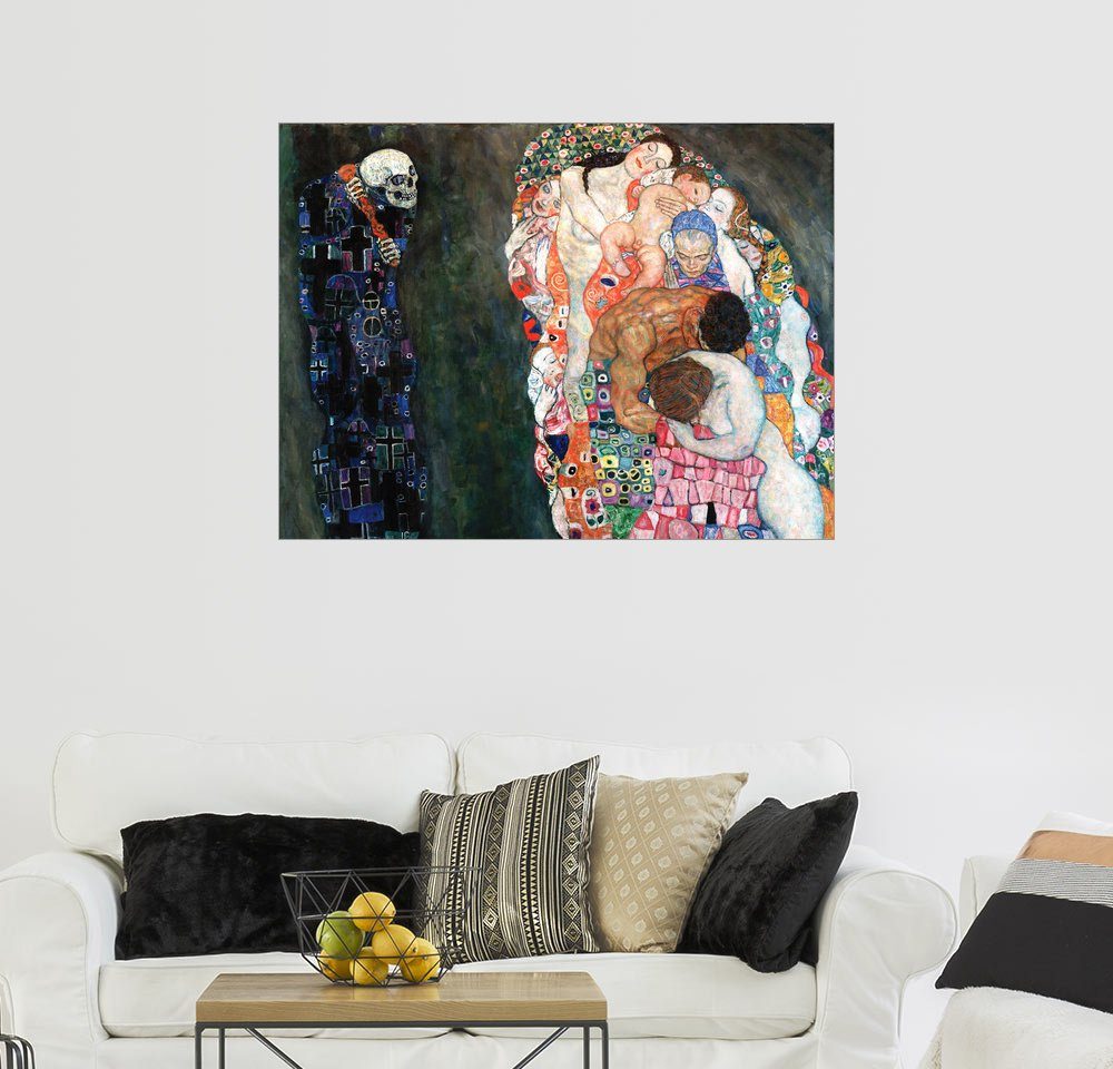 Posterlounge Wandbild Gustav Klimt »Tod und