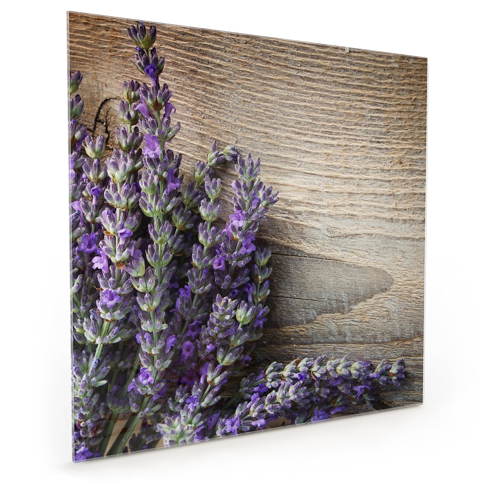 Primedeco Frischer Küchenrückwand Lavendel Spritzschutz Glas