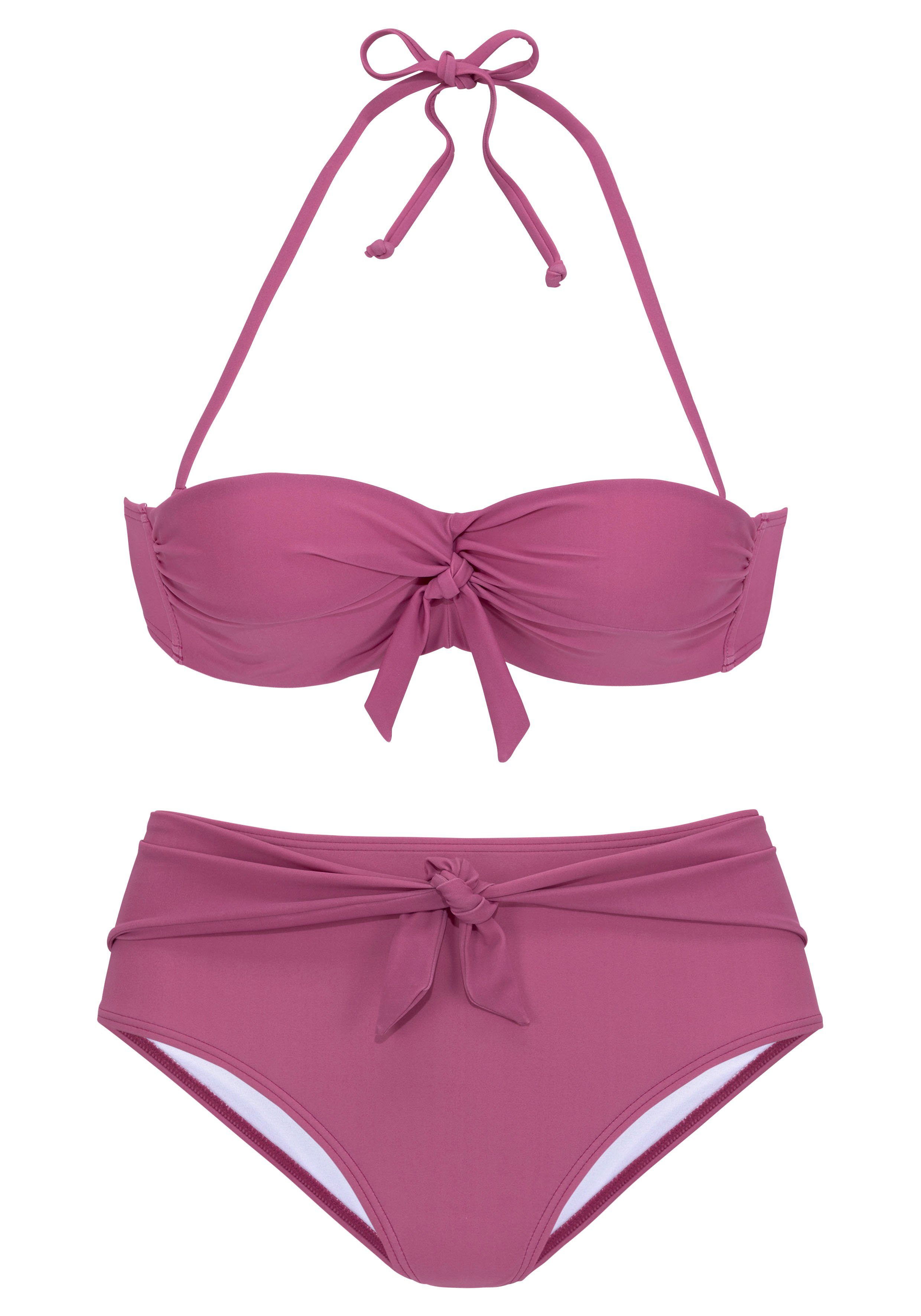 Buffalo Bügel-Bandeau-Bikini mit Zierschleifen