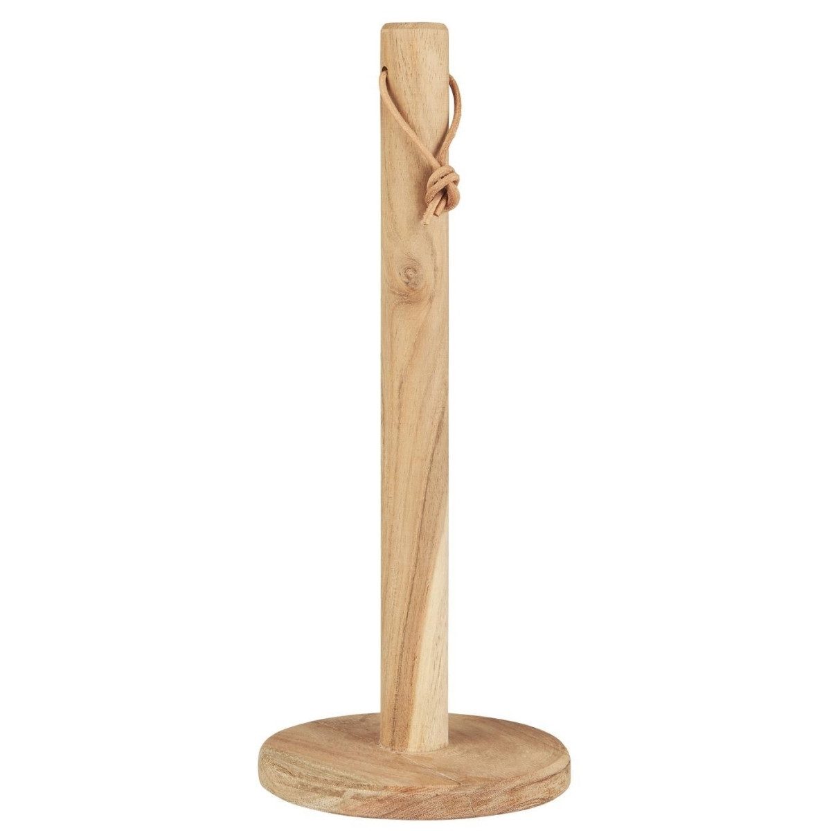 Ib Laursen Küchenrollenhalter aus Akazienholz mit Lederschnur 34,5 cm hoch