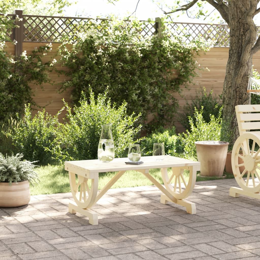 vidaXL Gartentisch Garten-Couchtisch 90x50x40 cm Massivholz günstig online kaufen