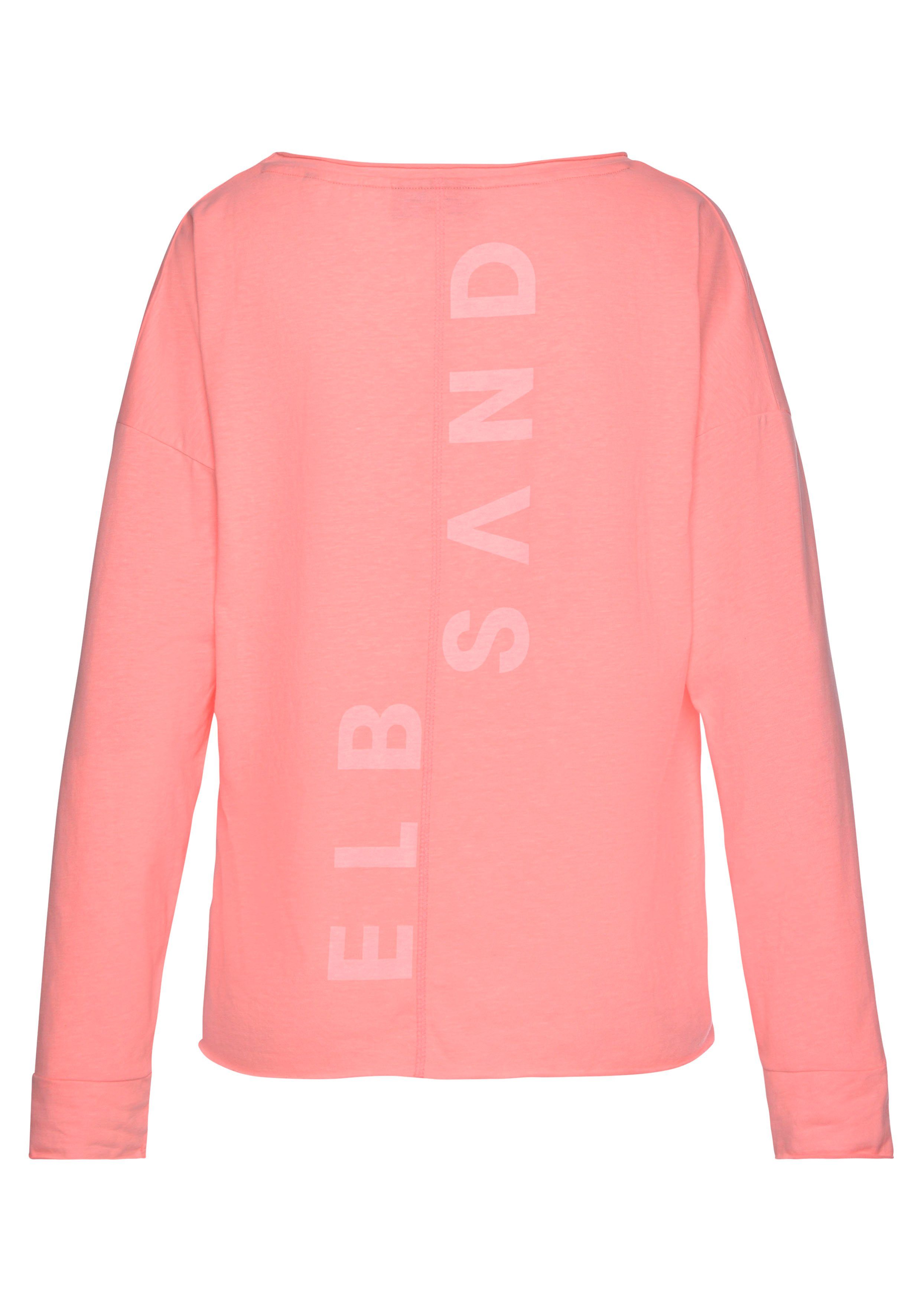 Elbsand Langarmshirt Raina mit Logoprint hinten, günstig online kaufen