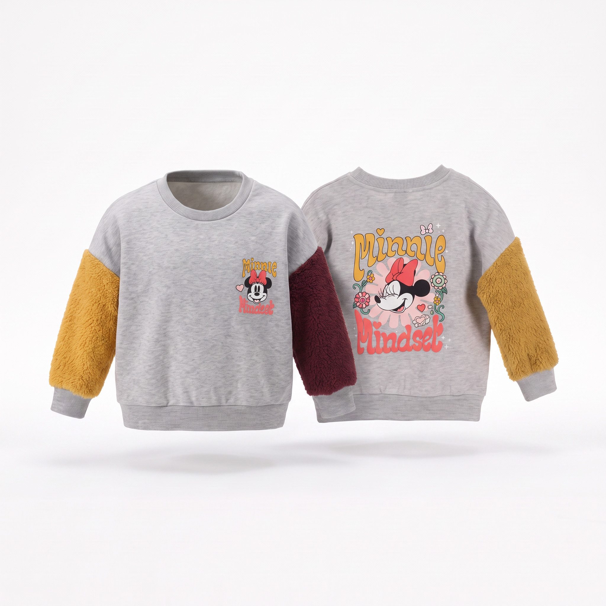 Disney Sweater Disney Minnie Maus Mädchen Kinder Pullover Sweater Pulli Gr. 98 -128