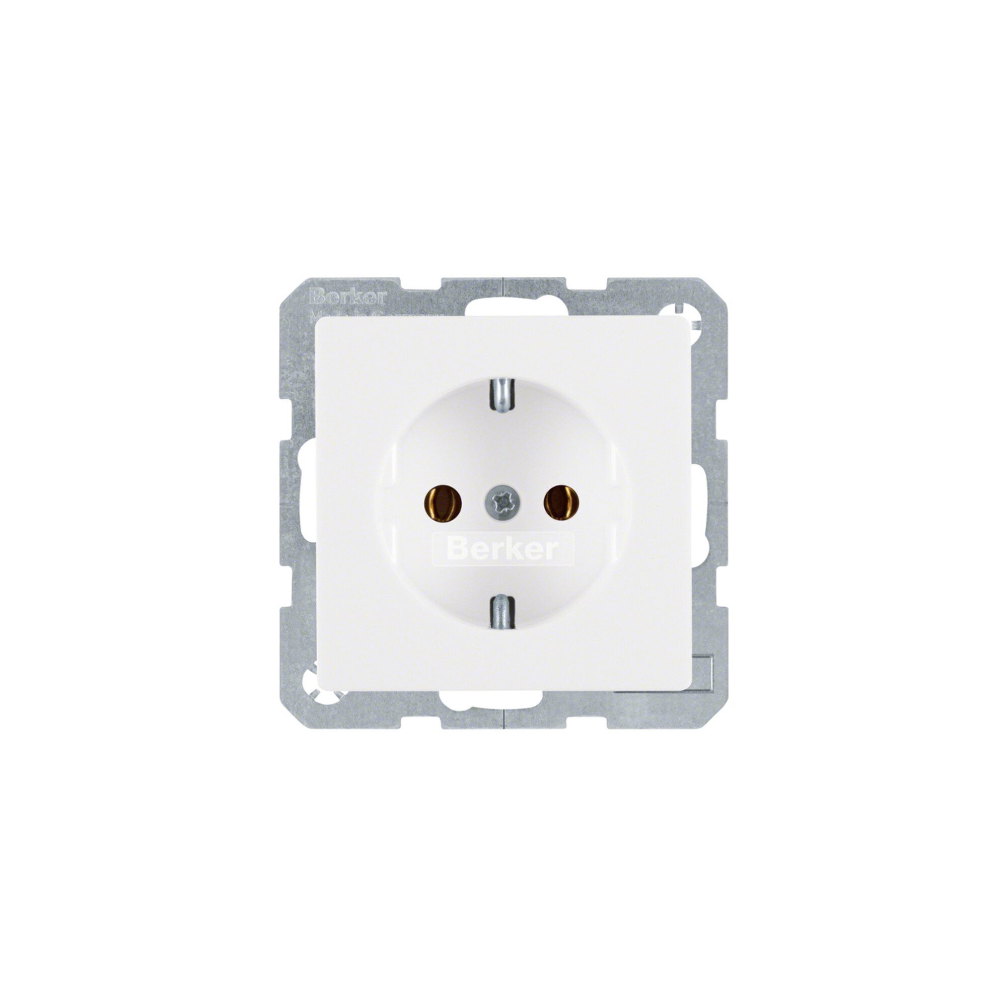 Berker Steckdose Berker SCHUKO-Steckdose polarweiss samt 47436089