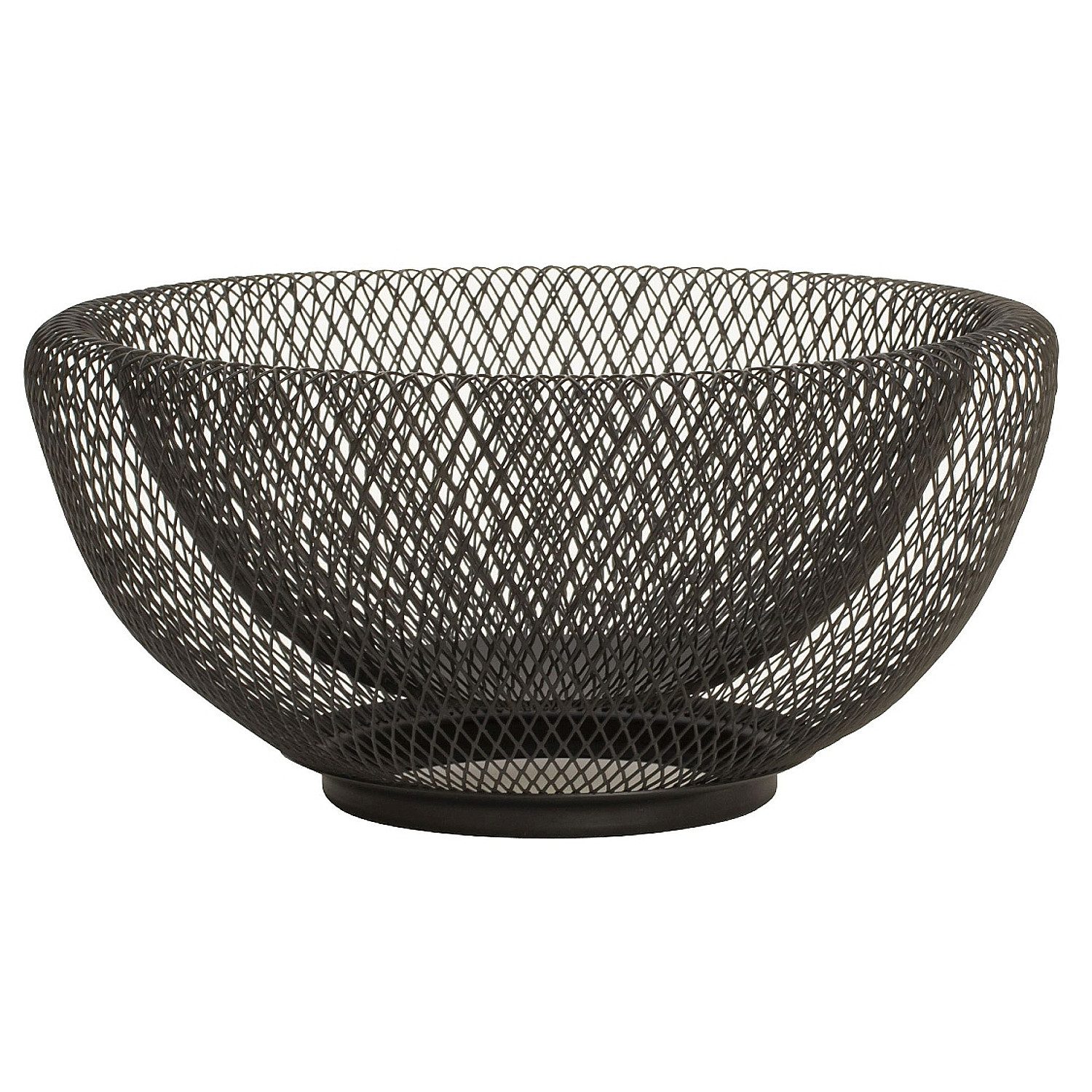 Macosa Home Dekoschale Schwarz od. Weiß Metall 25 cm modern (1 St., Metallschale Schale rund Aufbewahrungsschale), Obstschale Drahtschale Wohnaccessoire