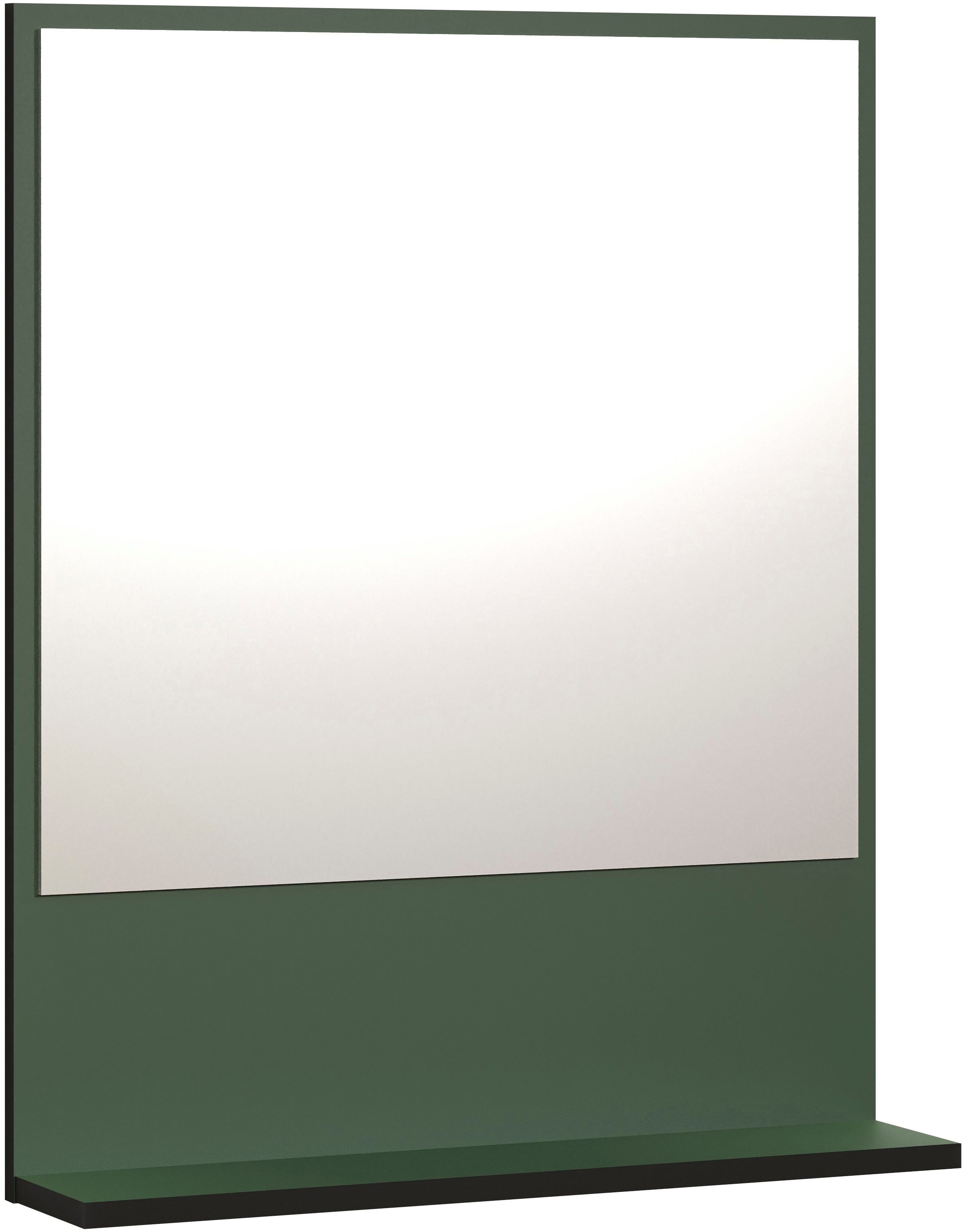welltime Badspiegel Amrum, Wandspiegel mit Ablage - (B/T/H) wahlweise 60 bis 80/14/74 cm