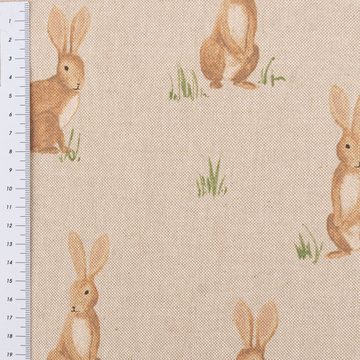 SCHÖNER LEBEN. Tischdecke Tischdecke Aquarell Woodland Rabbit div. Größen von SCHÖNER LEBEN., handmade