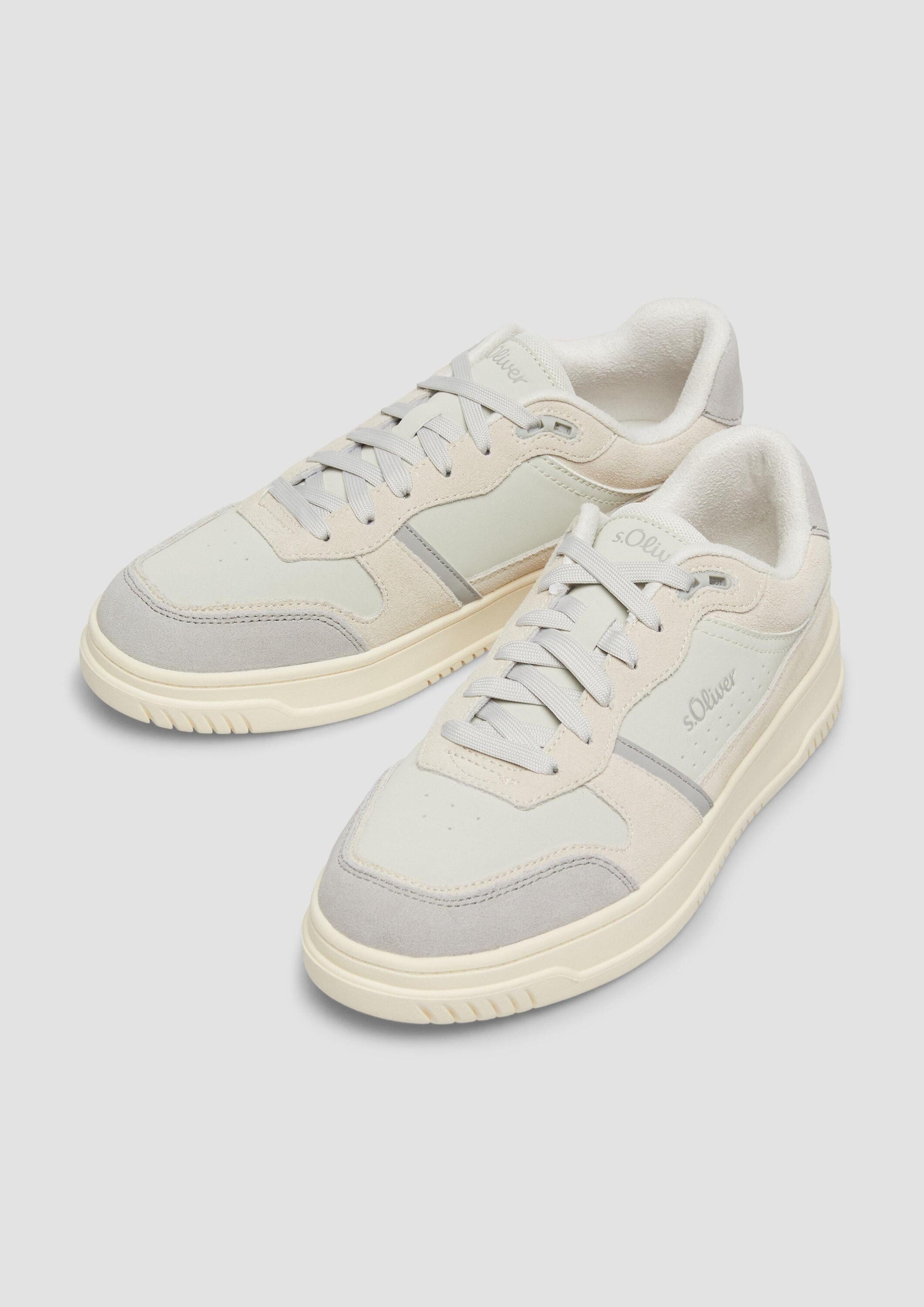 s.Oliver Sneakers Sneaker Leder-Sneaker mit Plateau-Sohle