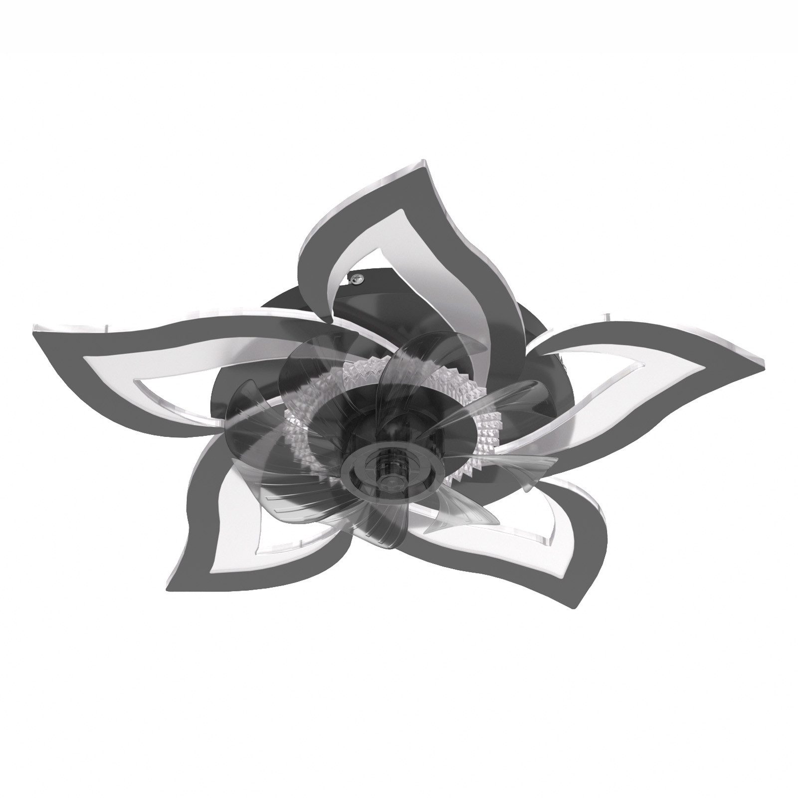 MEYKOERS Deckenventilator mit Beleuchtung und Timer, 6-stufig, 3 Lichtfarbe günstig online kaufen