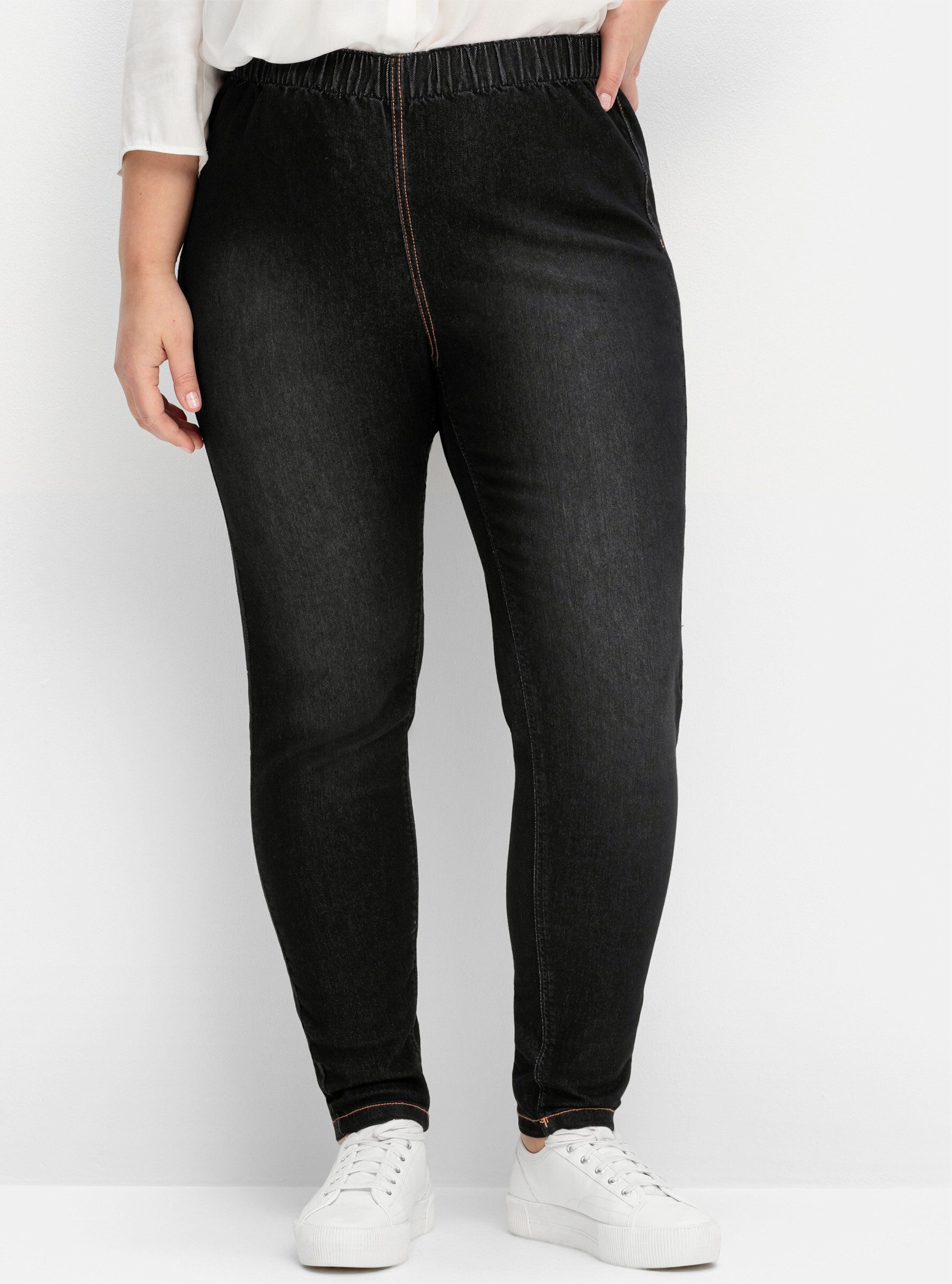 Sheego Bequeme Jeans Jeggings . in individueller Waschung günstig online kaufen