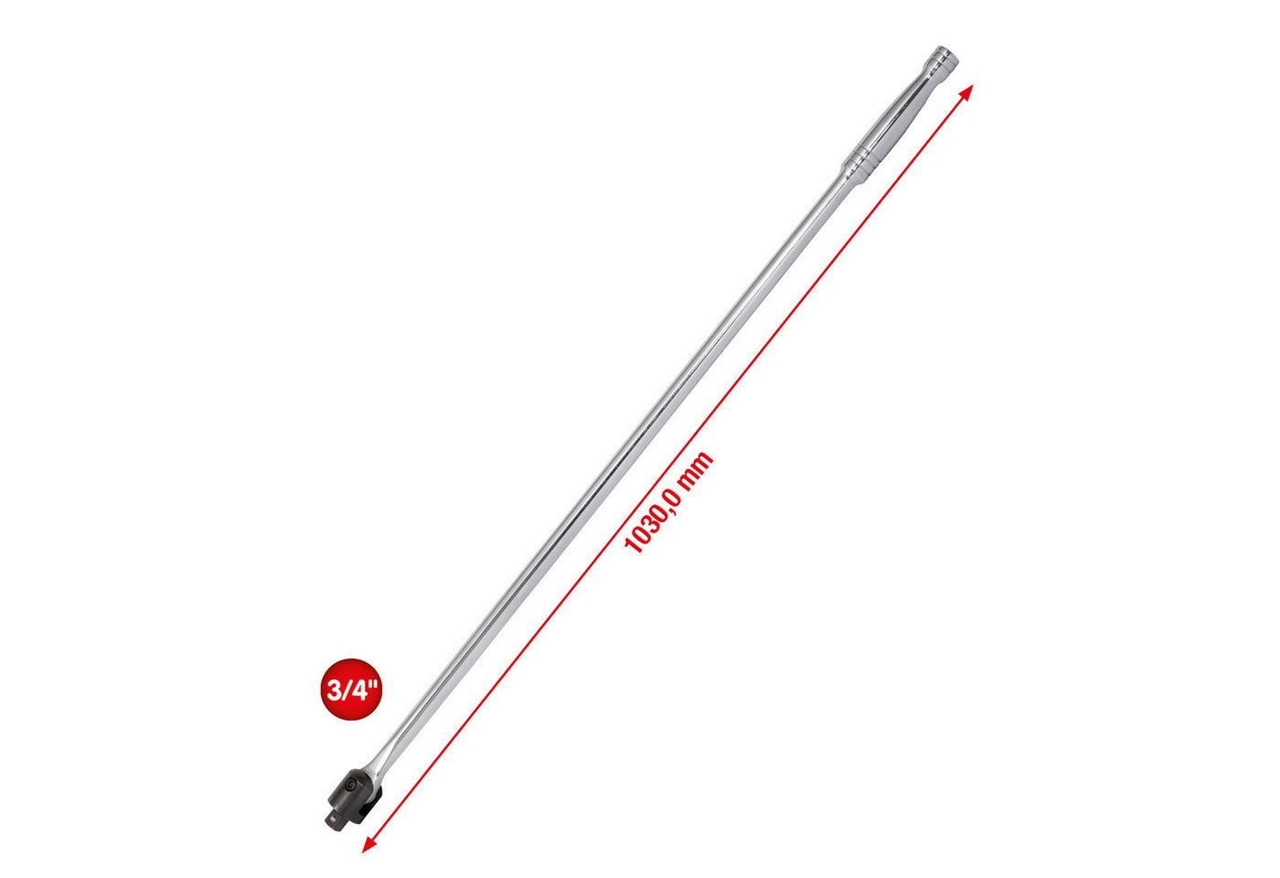 Thumbnail - KS Tools Drehmomentschlüssel KS TOOLS 3/4" Gelenk-Steckgriff 975 mm - 918.1801