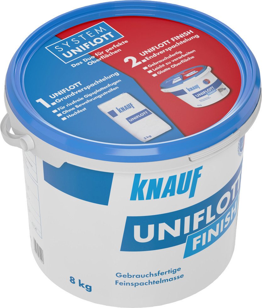 KNAUF Spachtelmasse Knauf Uniflott Finish Spachtelmasse 8 kg