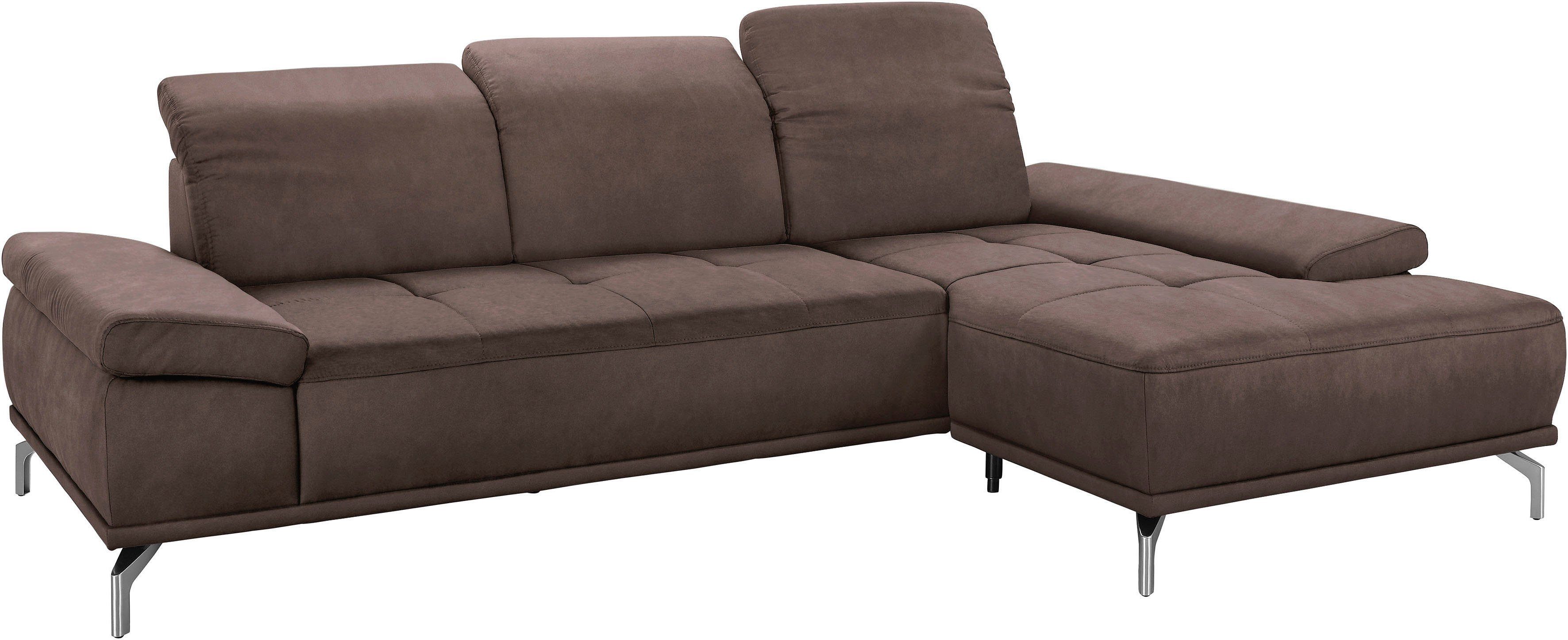 Places of Style Ecksofa Caluna, Inkl.Sitztiefenverstellung, günstig online kaufen