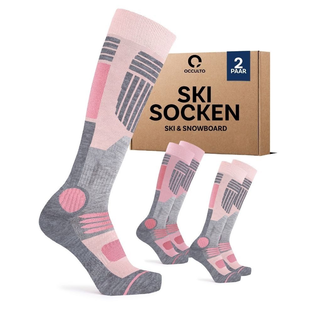 OCCULTO Skisocken Damen Skisocken 2er Pack (Modell: Maria) (2-Paar)