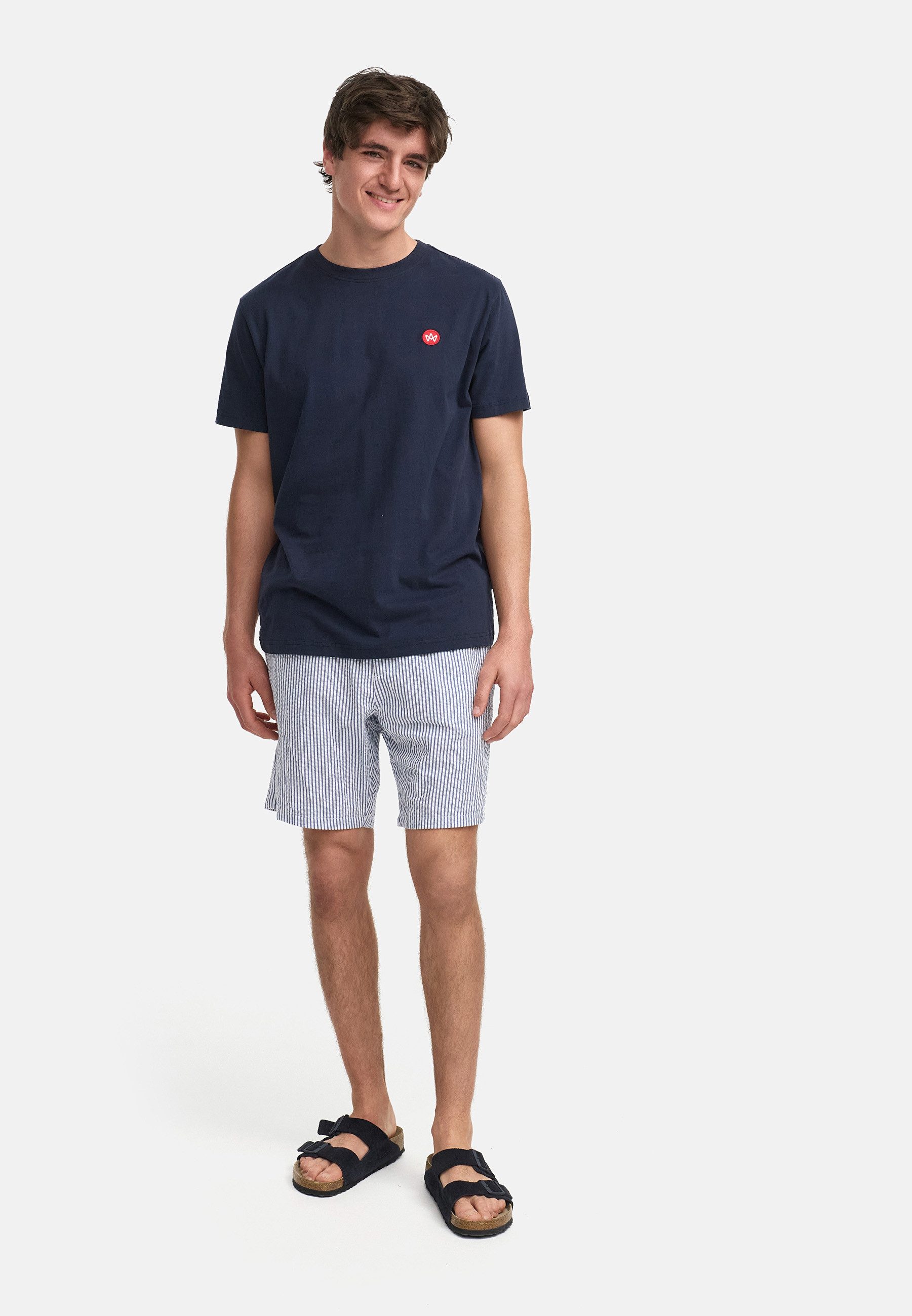 Kronstadt Chinoshorts Herren KSArlin Chino Shorts Herrenshorts aus Seersucker für maximale Luftzirkulation an warmen Tagen