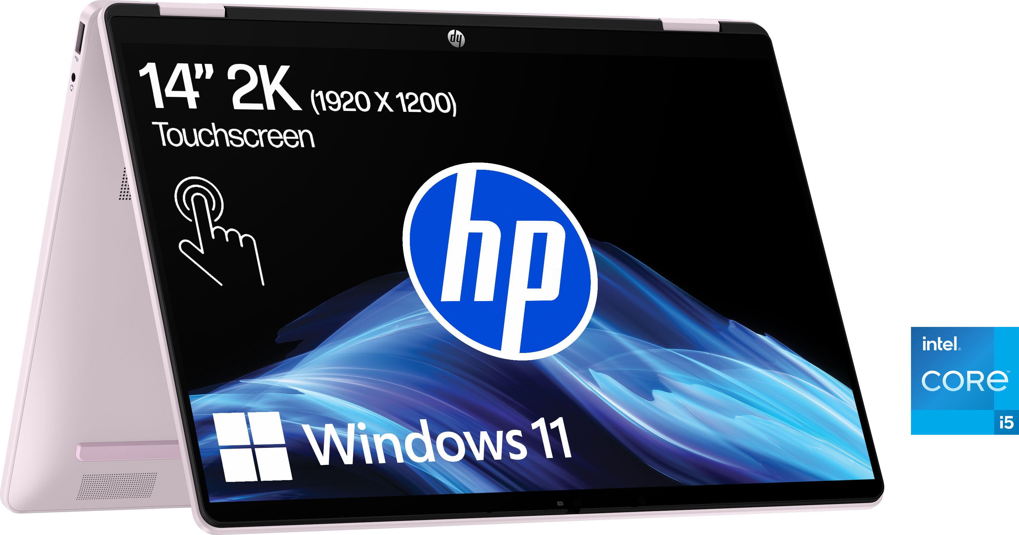 HP OmniBook 5 Flip Convertible Notebook (35,6 cm/14 Zoll, Intel Core i5 1334U, Iris Xe Graphics, 512 GB SSD)