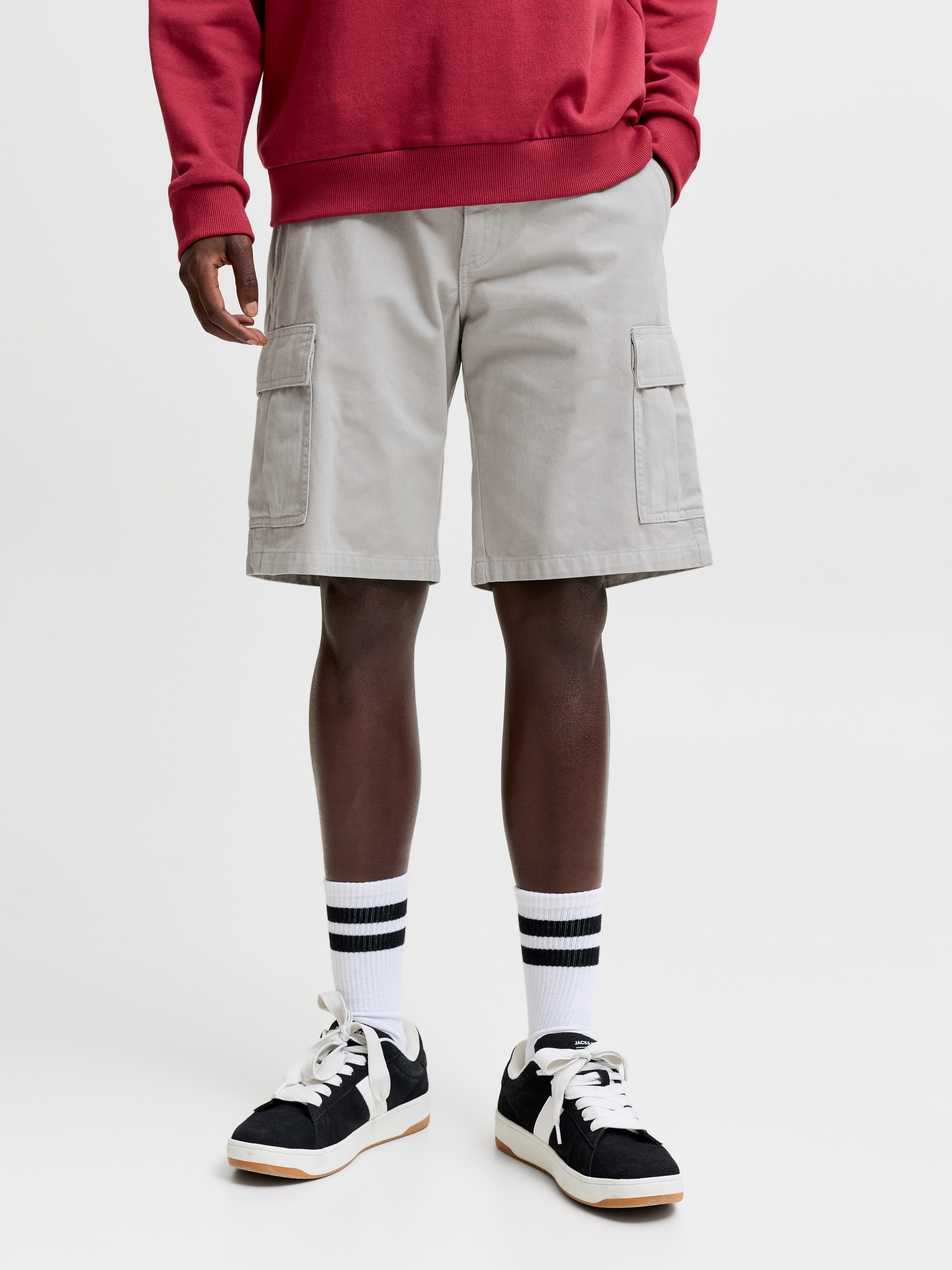 Jack & Jones Cargoshorts JPSTCOLE HUDSON BELTED CARGO SHORTS MID