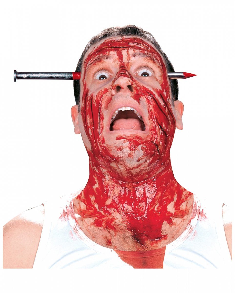 Horror-Shop Blaster Blutiger Nagel im Kopf