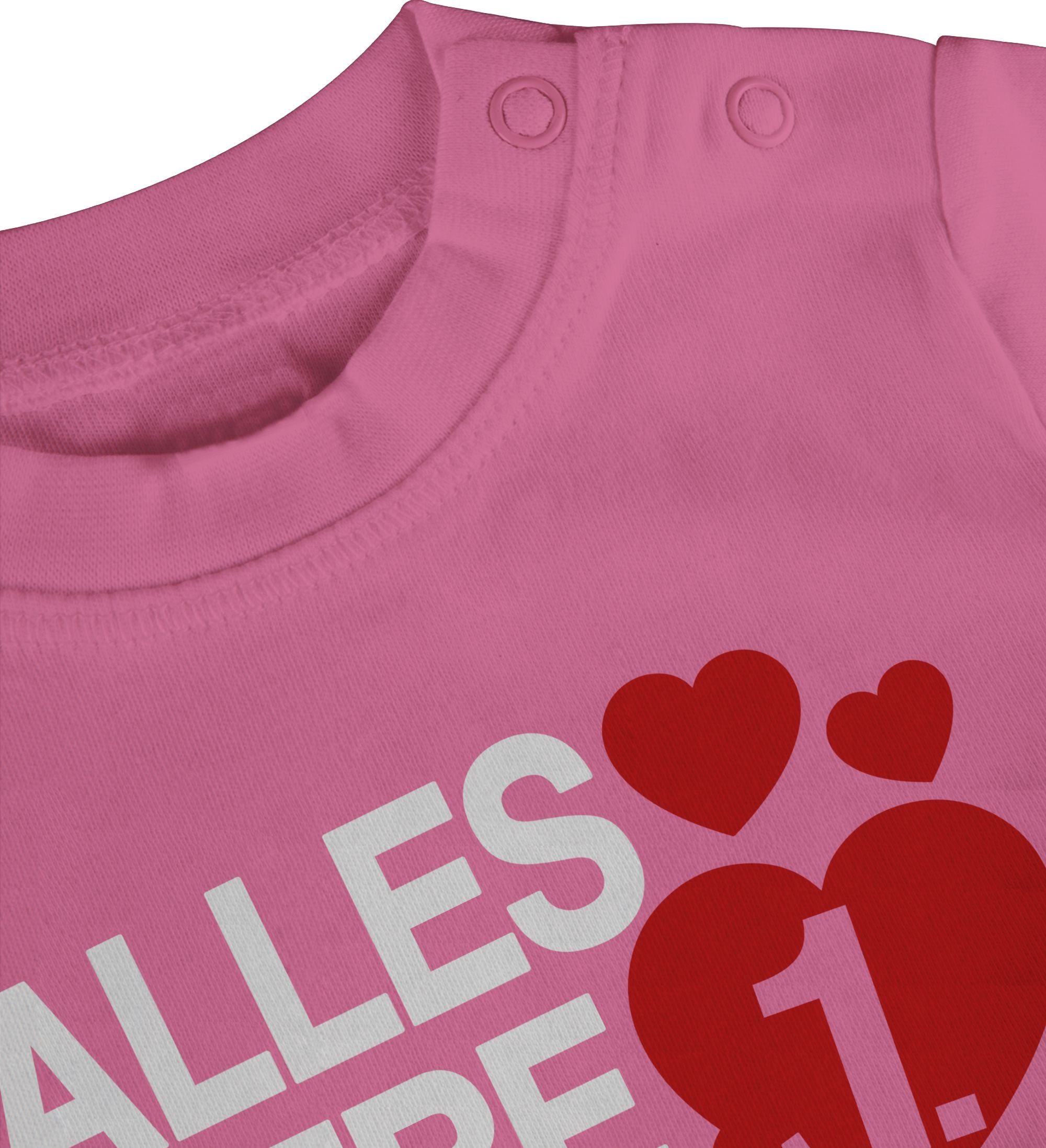 ersten Shirtracer Muttertag Muttertag Alles T-Shirt 2 Muttertagsgeschenk - liebe 1. zum Pink