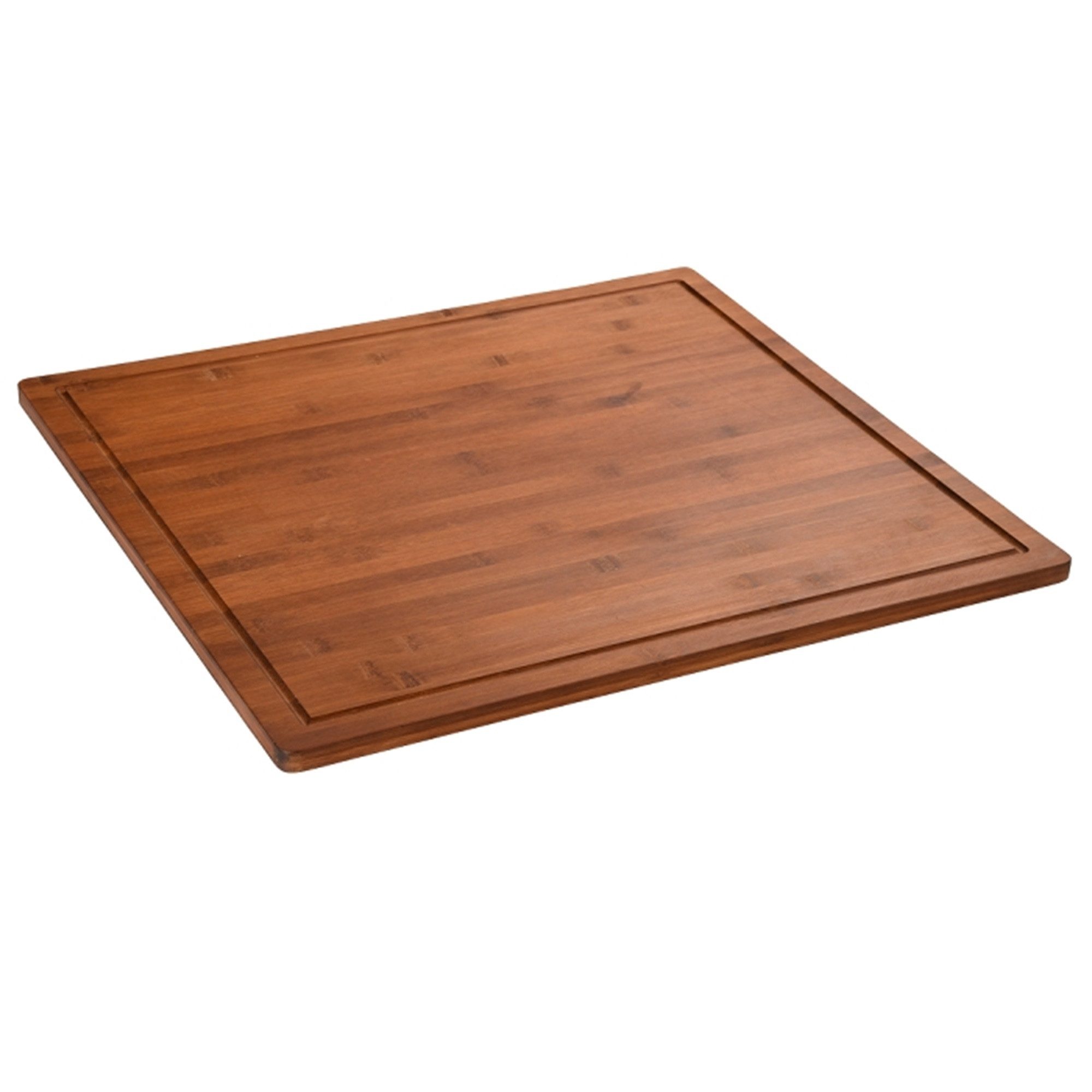 Kesper Schneide- und Abdeckplatte XXL Herdabdeckplatte 56 x 50 x 4 cm aus FSC Bambus, Bambus Dunkel, Dunkelbraun, auch als Schneideplatte oder Backbrett nutzbar