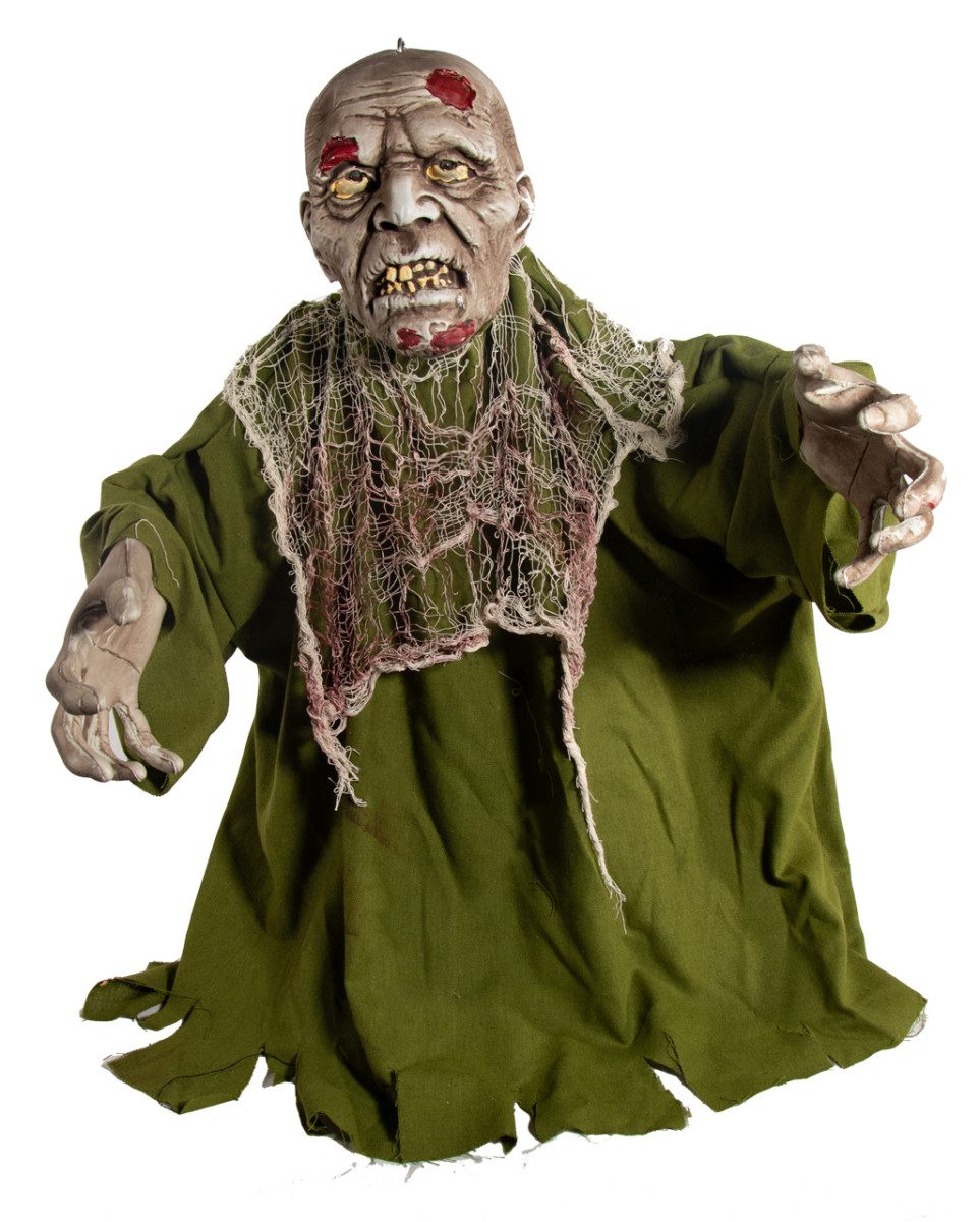 Horror-Shop Dekoobjekt Verrotteter Zombie Groundbreaker mit Bewegung, Lic