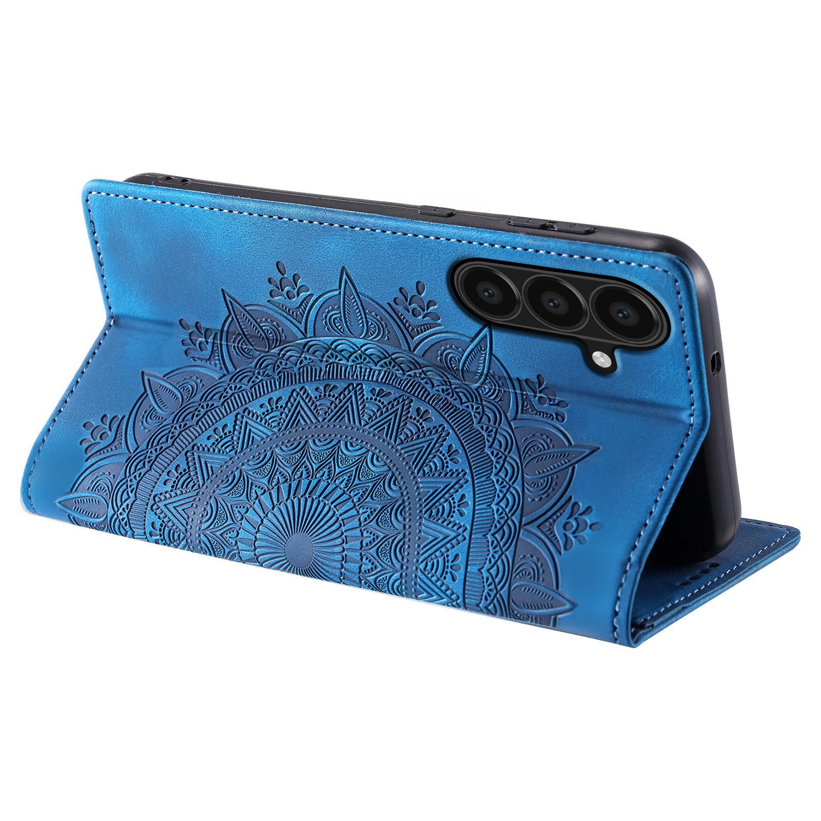 Tec-Expert Handyhülle Mandala Hülle Cover für Samsung Galaxy A56 5G 6.7 Zoll, 6.7", Klapphülle Case Tasche mit Kartenfächern und RFID Schutz